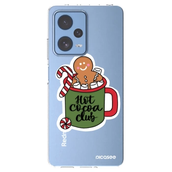 Picasee silikonowe przeźroczyste etui na Xiaomi Redmi Note 12 Pro 5G - Hot Cocoa Club