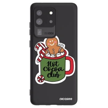 Picasee silikonowe czarne etui na Samsung Galaxy S20 Ultra 5G G988F - Hot Cocoa Club