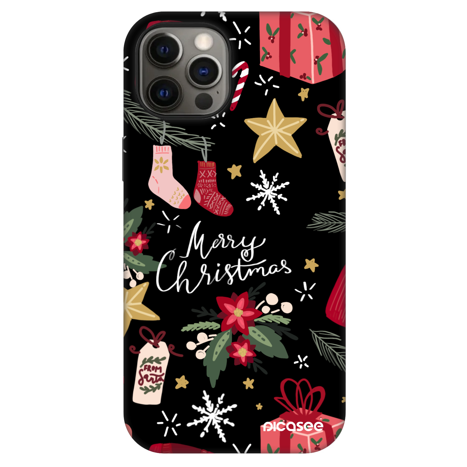 Picasee Fashion Case MagSafe na Apple iPhone 12 - Christmas