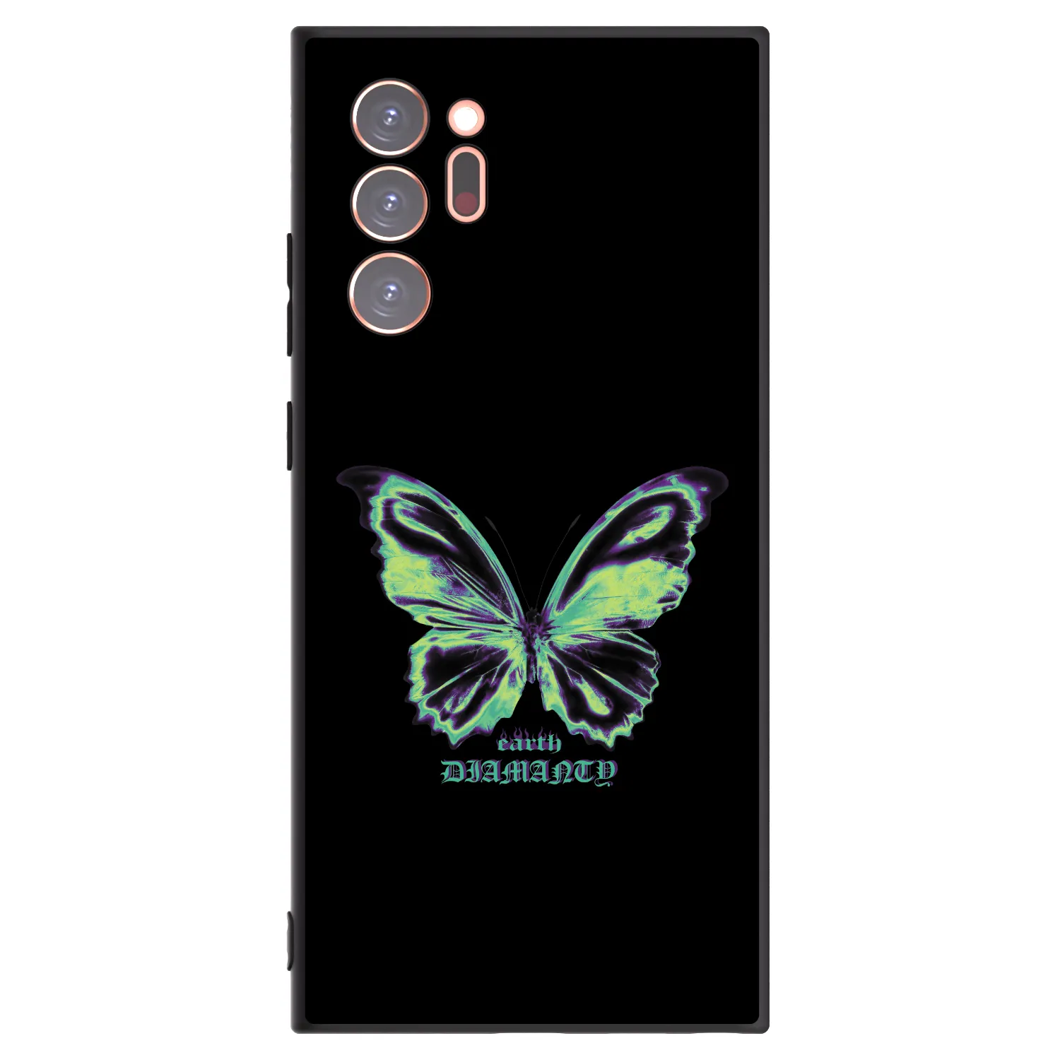 Picasee silikonowe czarne etui na Samsung Galaxy Note 20 Ultra - Diamanty Blue