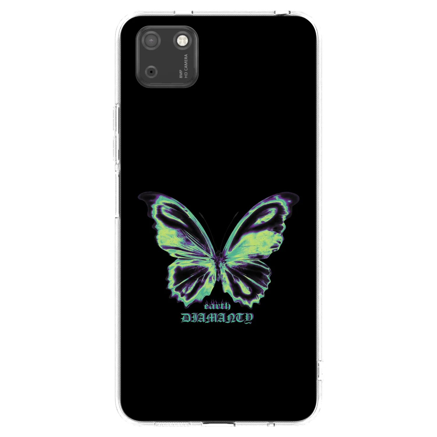 Picasee silikonowe przeźroczyste etui na Huawei Y5P - Diamanty Blue