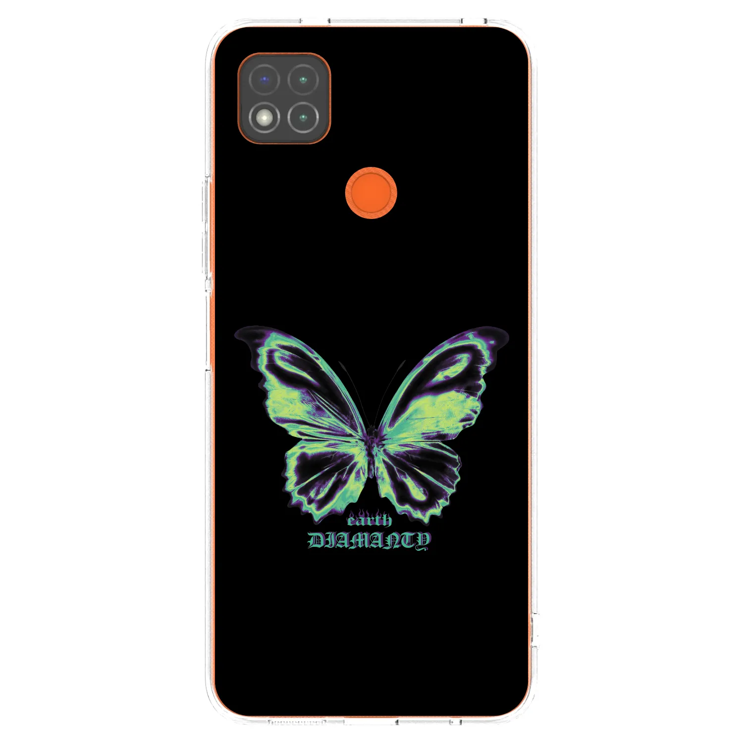 Picasee silikonowe przeźroczyste etui na Xiaomi Redmi 9C - Diamanty Blue