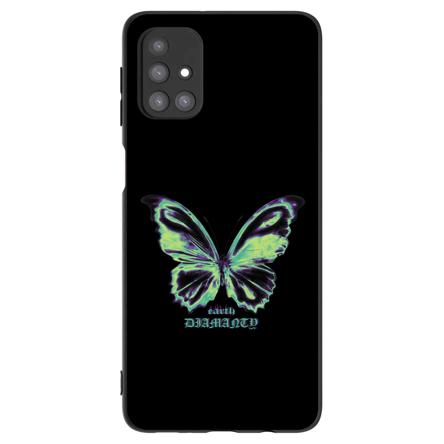 Picasee silikonowe czarne etui na Samsung Galaxy M31s - Diamanty Blue