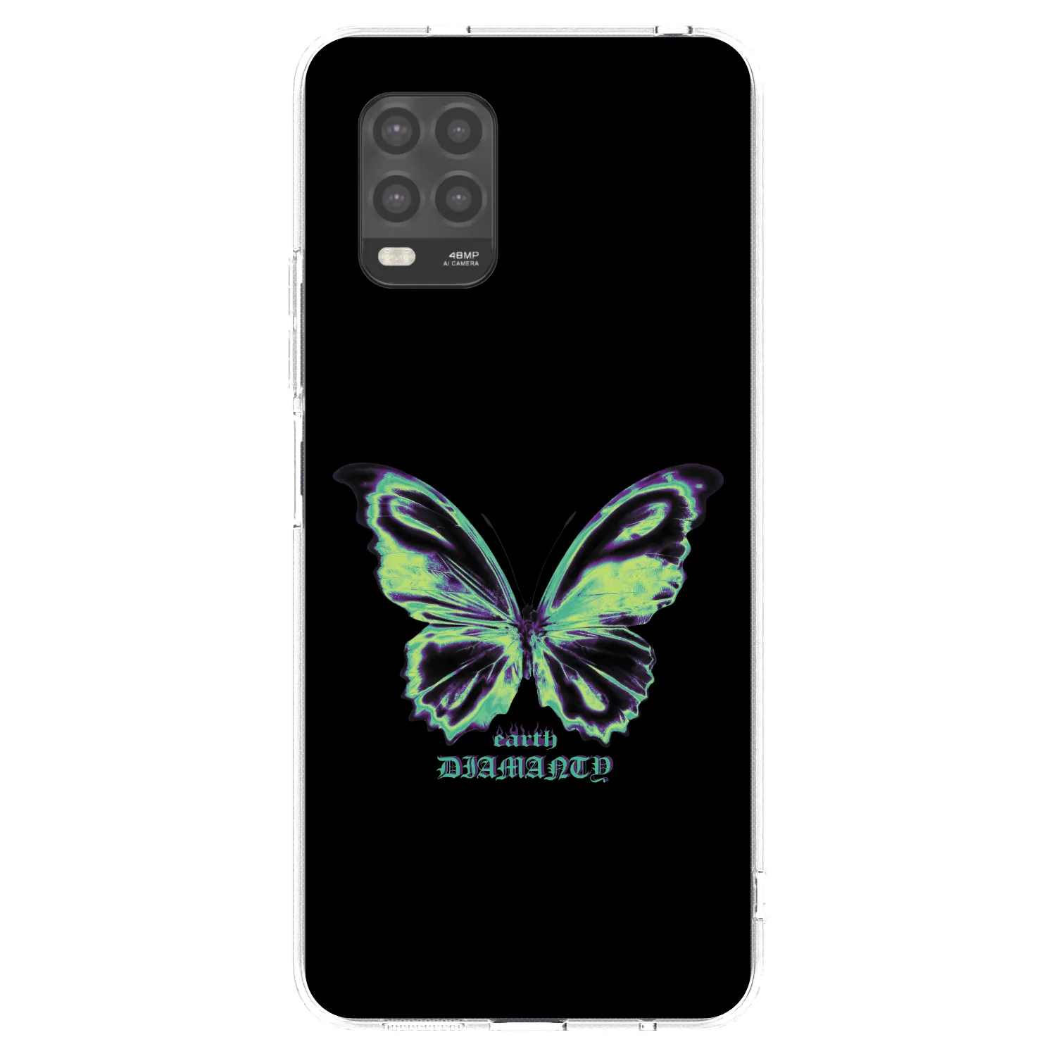 Picasee silikonowe przeźroczyste etui na Xiaomi Mi 10 Lite - Diamanty Blue