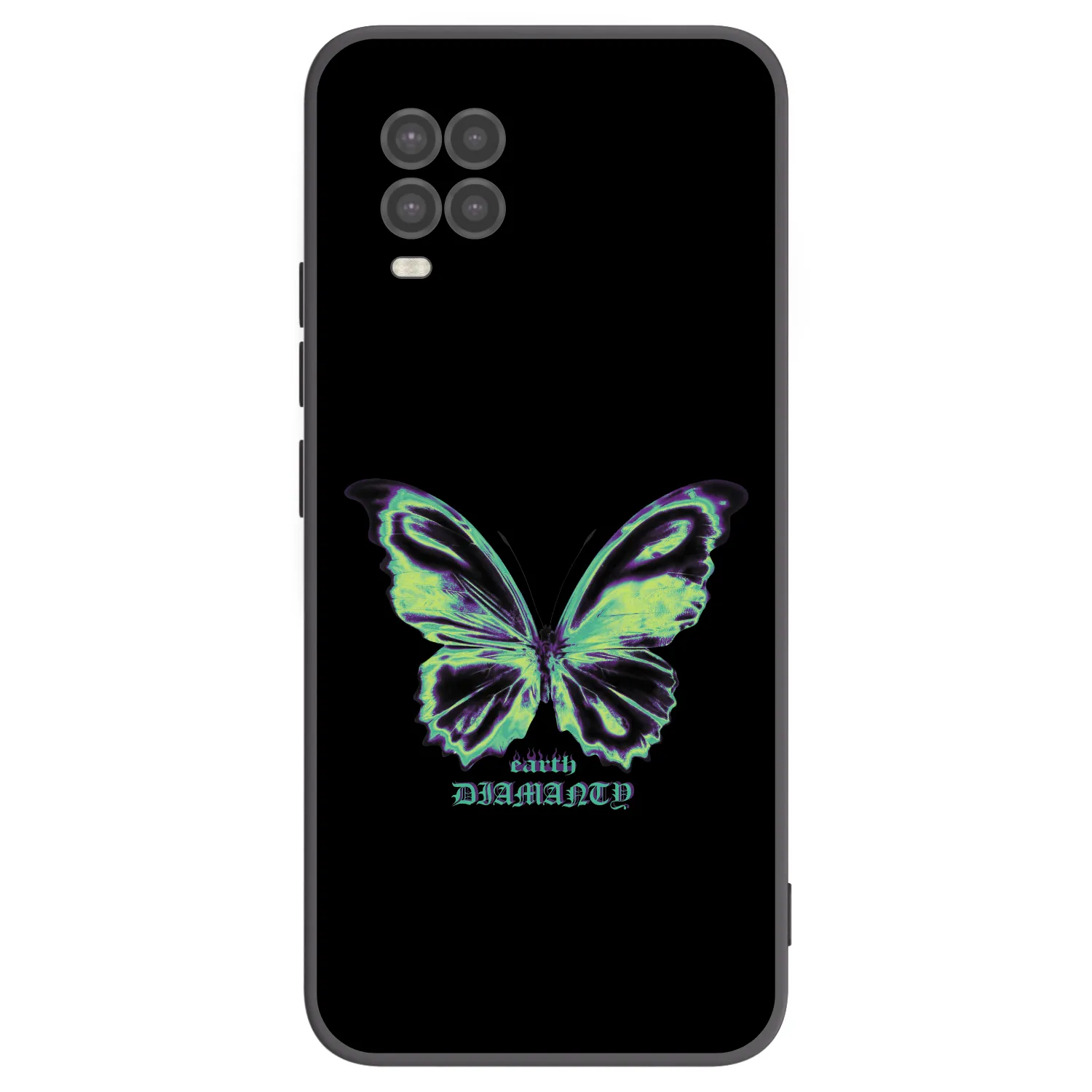 Picasee silikonowe czarne etui na Xiaomi Mi 10 Lite - Diamanty Blue