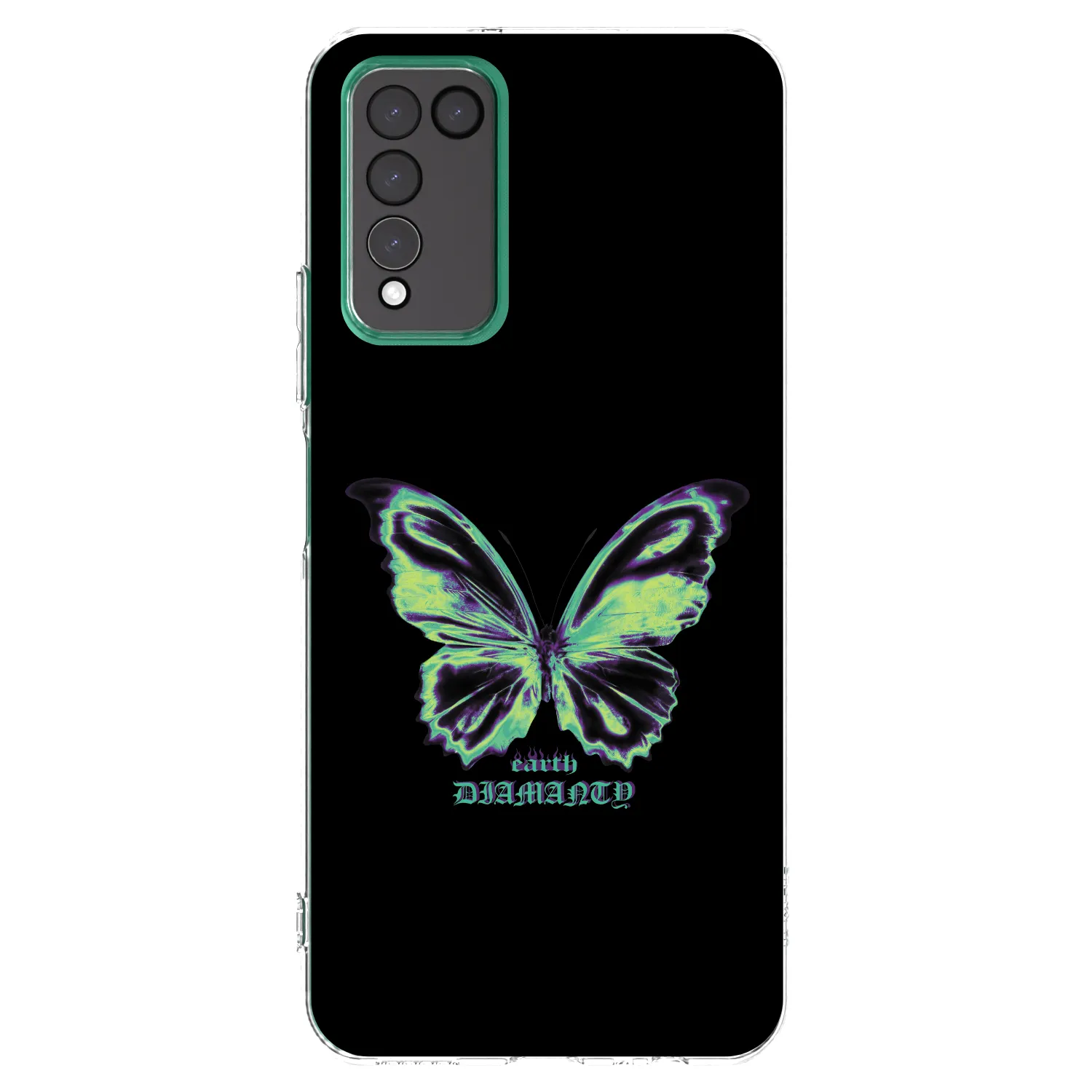 Picasee silikonowe przeźroczyste etui na Honor 10X Lite - Diamanty Blue