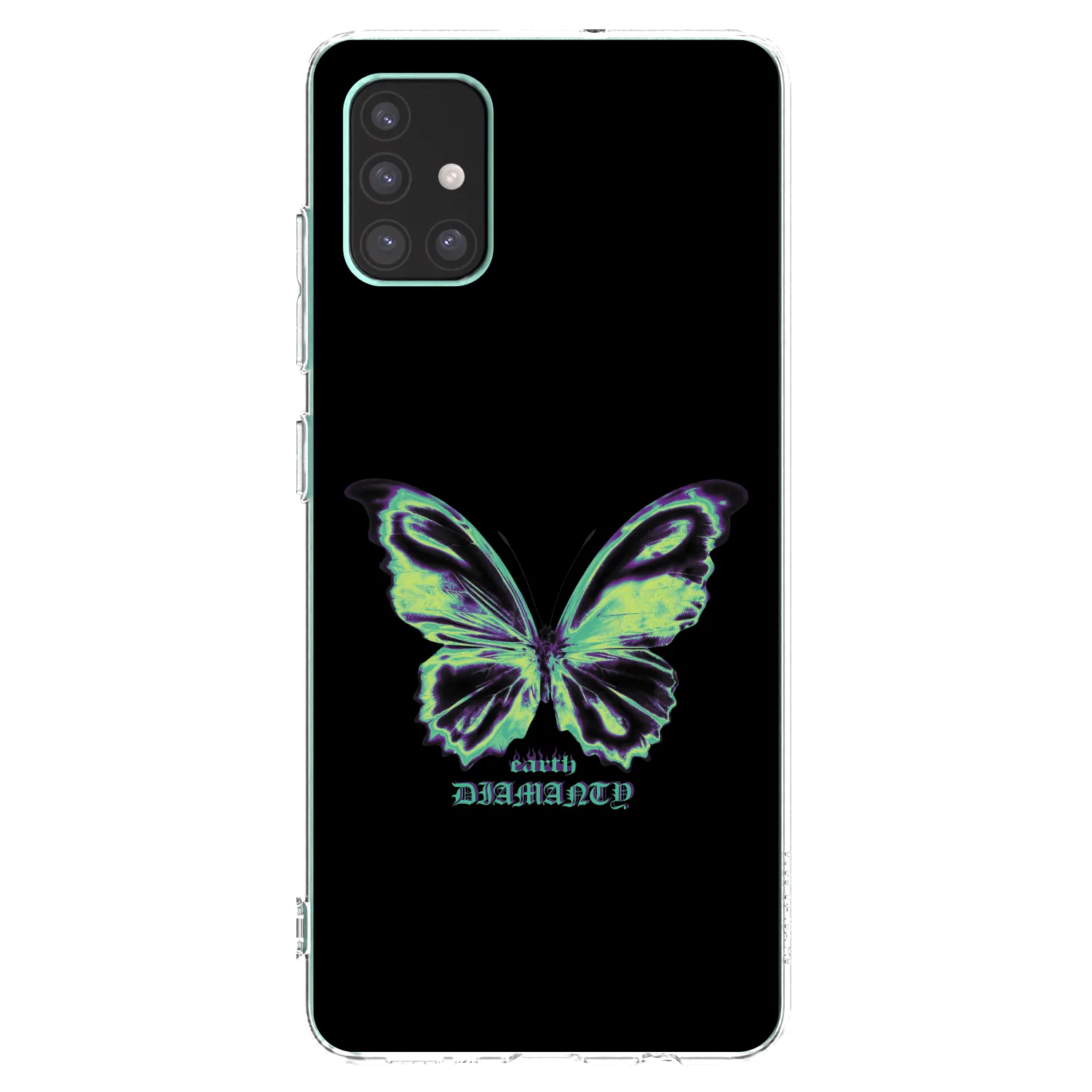 Picasee silikonowe przeźroczyste etui na Samsung Galaxy M51 M515F - Diamanty Blue