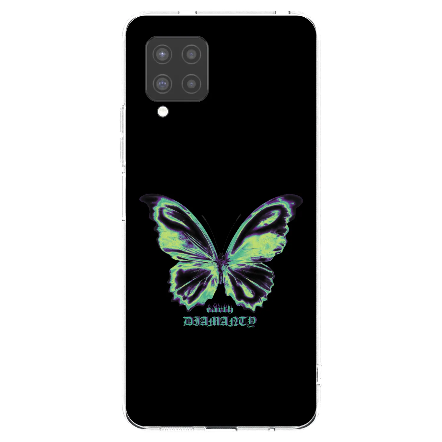 Picasee silikonowe przeźroczyste etui na Samsung Galaxy A42 A426B - Diamanty Blue