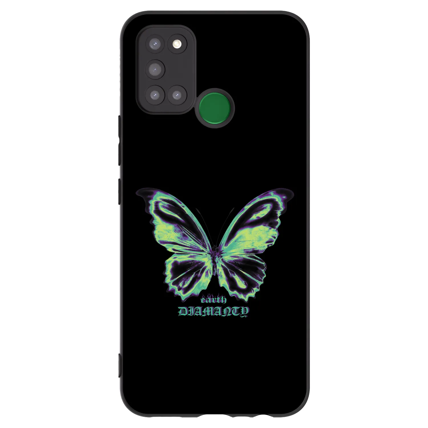 Picasee silikonowe czarne etui na Realme 7i - Diamanty Blue