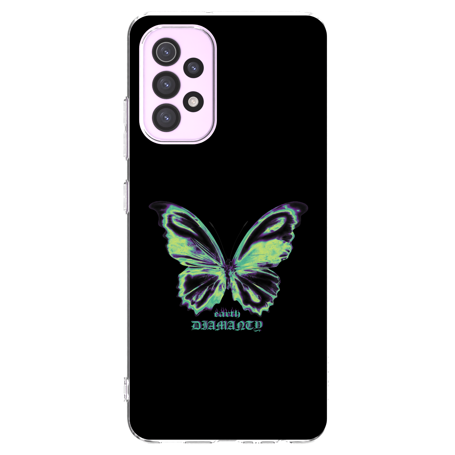 Picasee silikonowe przeźroczyste etui na Samsung Galaxy A32 5G A326B - Diamanty Blue
