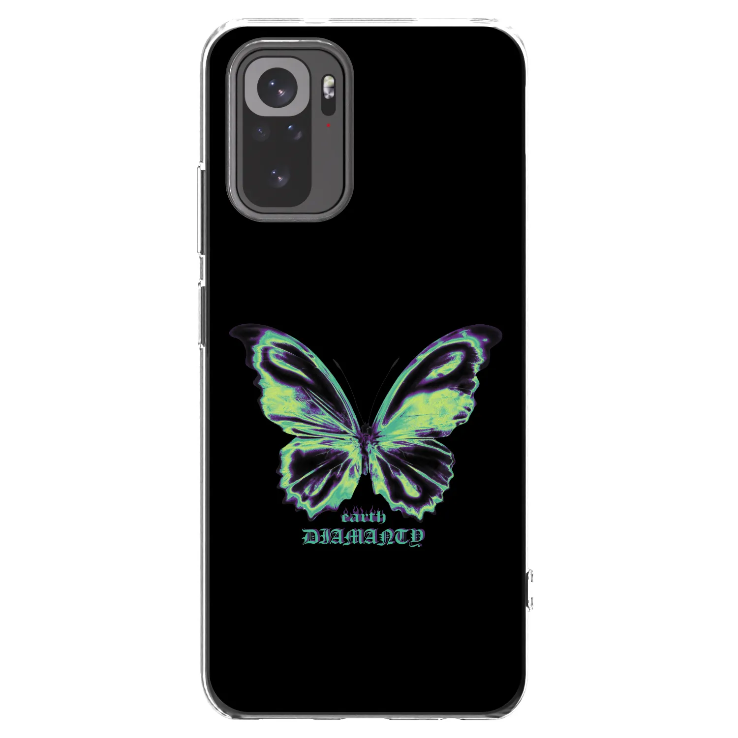 Picasee silikonowe przeźroczyste etui na Xiaomi Redmi Note 10S - Diamanty Blue