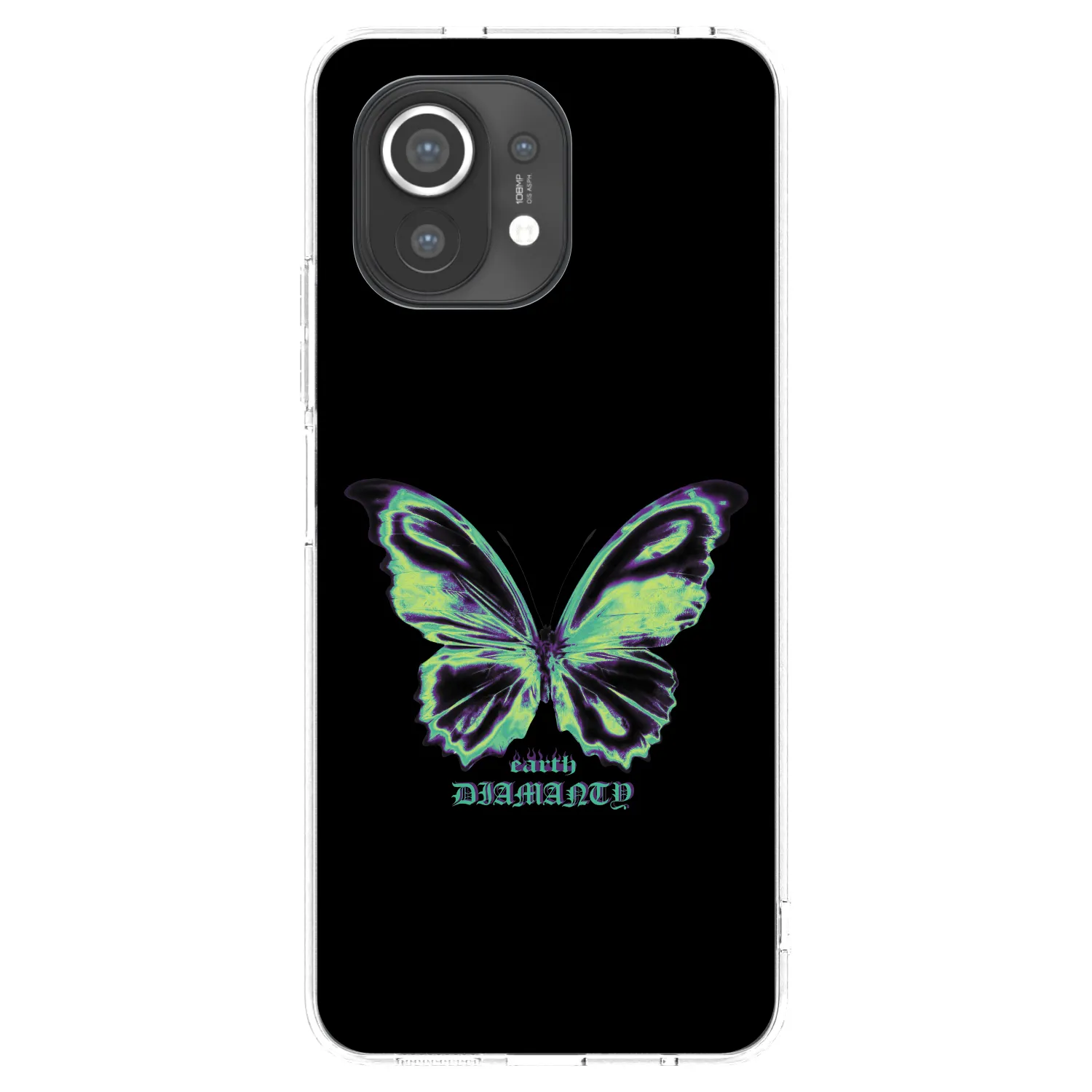 Picasee silikonowe przeźroczyste etui na Xiaomi Mi 11 - Diamanty Blue