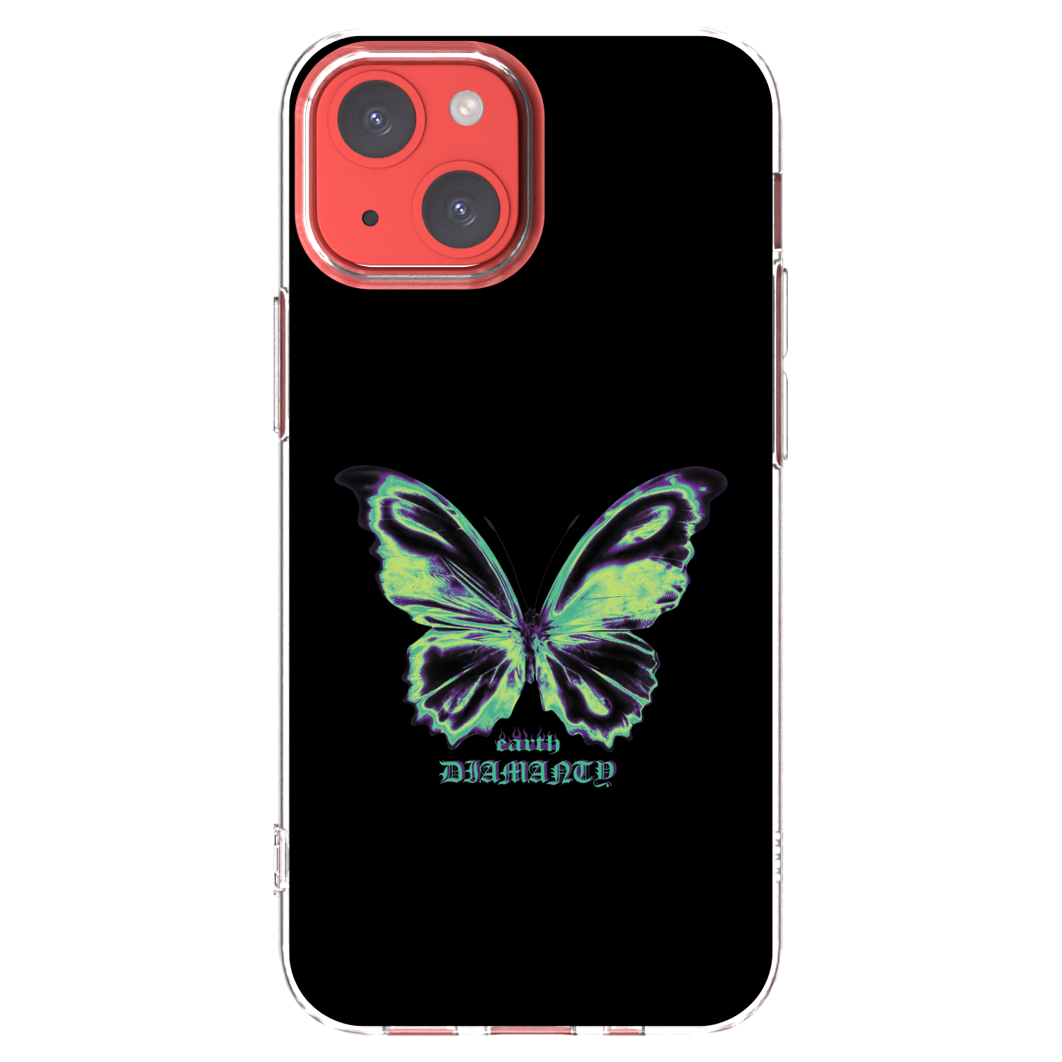 Picasee silikonowe przeźroczyste etui na Apple iPhone 13 mini - Diamanty Blue