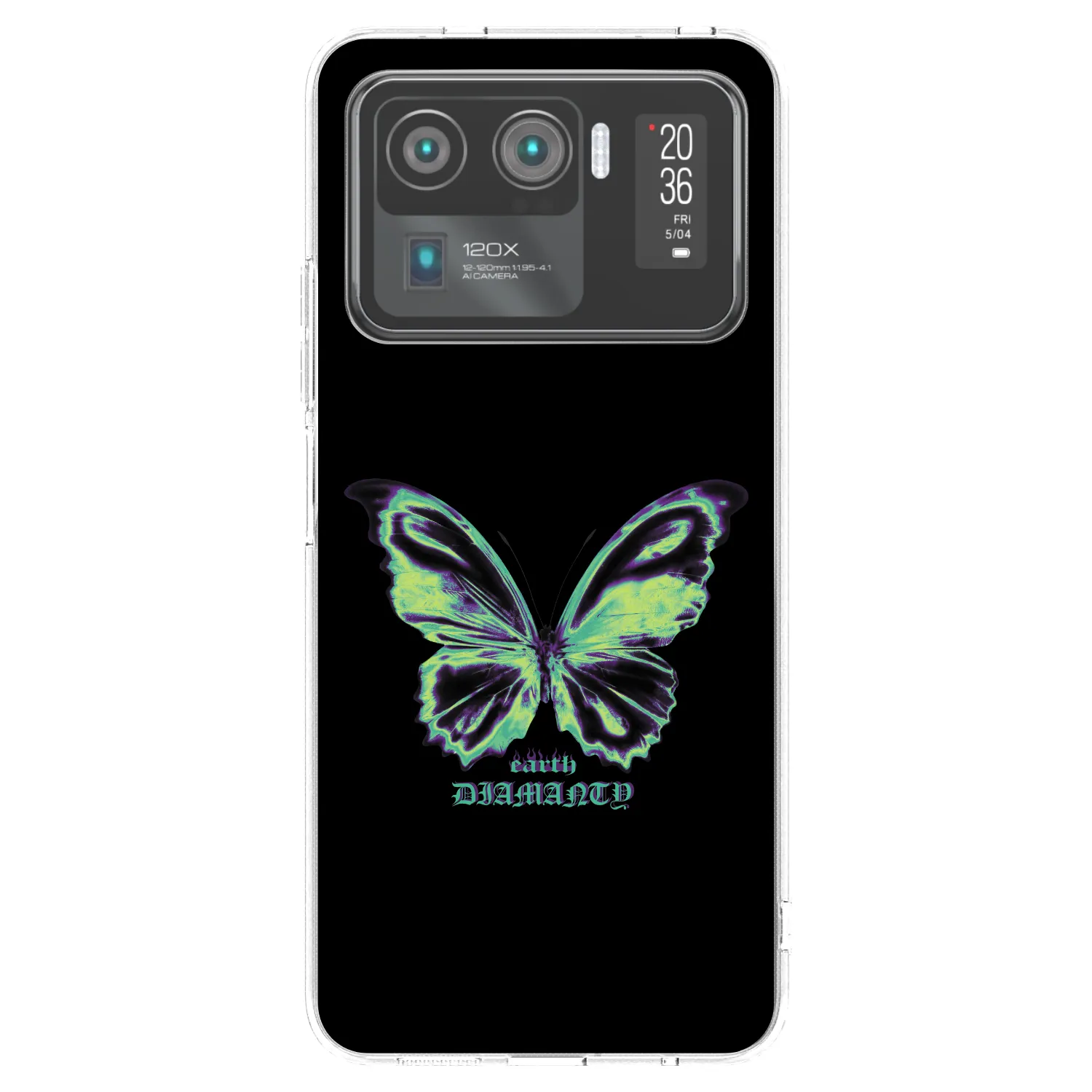Picasee silikonowe przeźroczyste etui na Xiaomi Mi 11 Ultra - Diamanty Blue