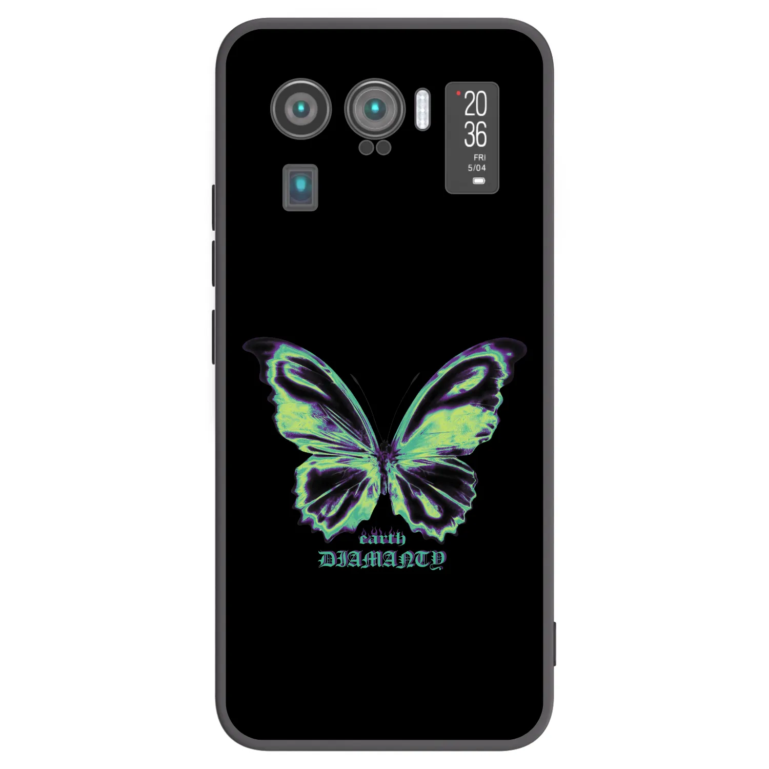 Picasee silikonowe czarne etui na Xiaomi Mi 11 Ultra - Diamanty Blue