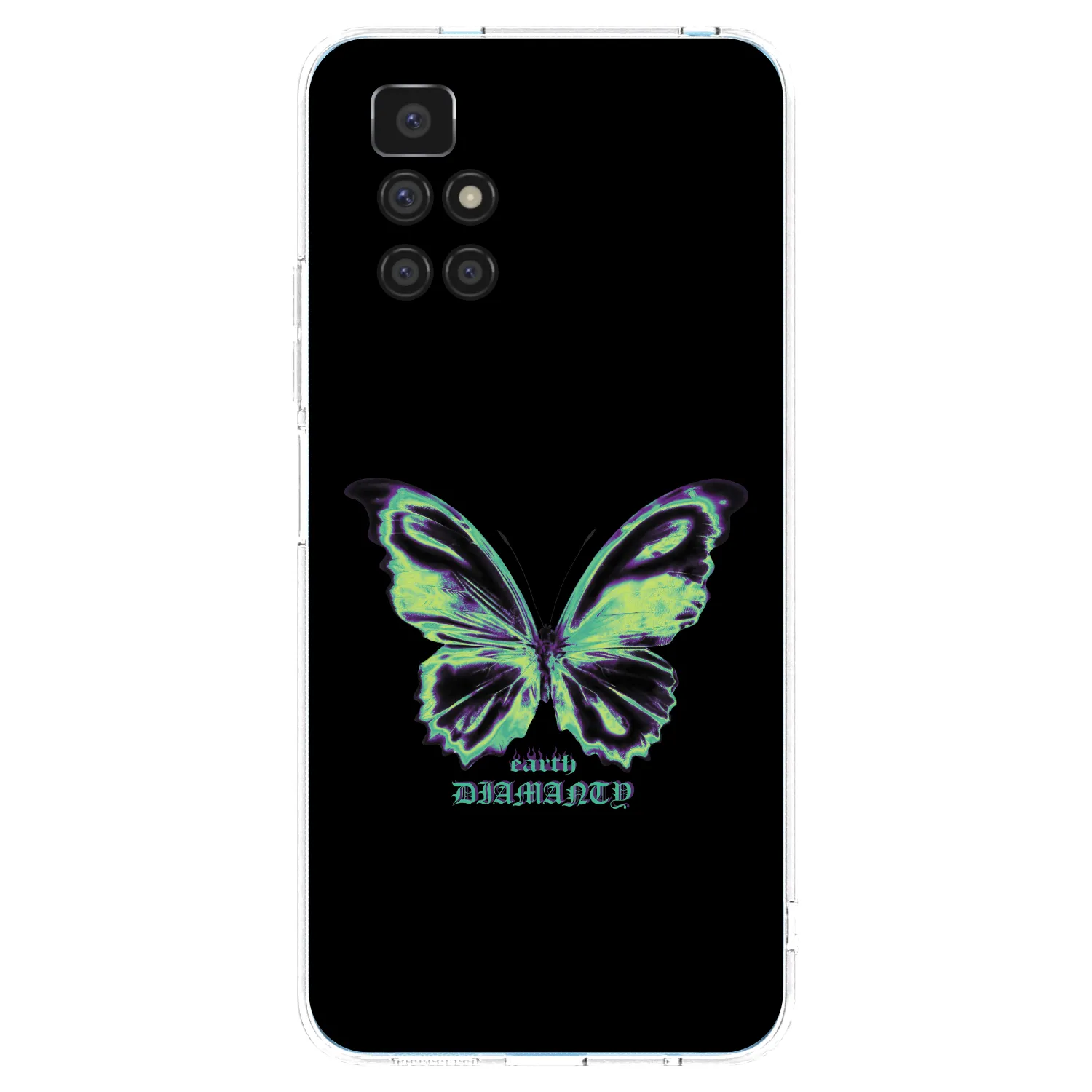 Picasee silikonowe przeźroczyste etui na Xiaomi Redmi 10 - Diamanty Blue