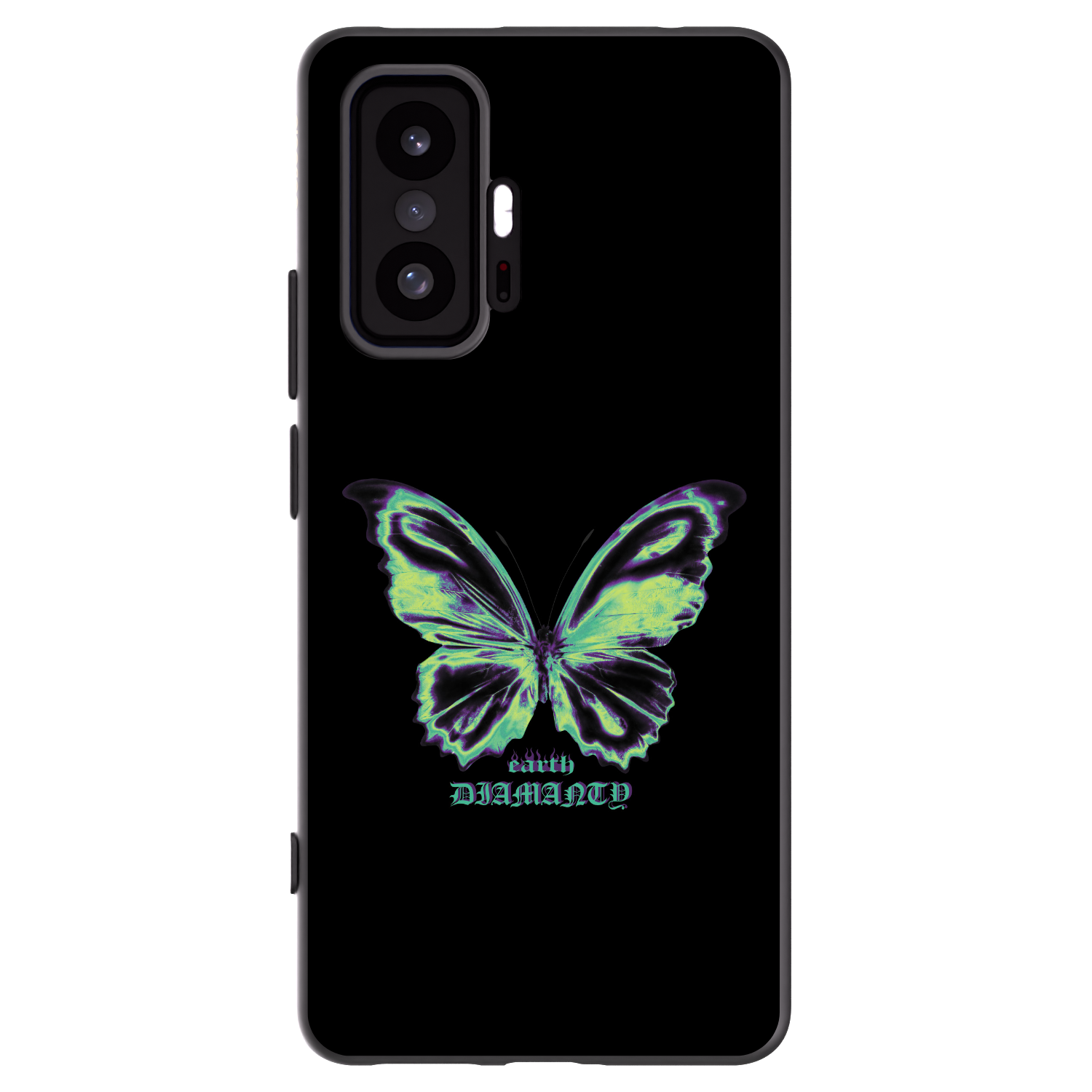 Picasee silikonowe czarne etui na Xiaomi 11T - Diamanty Blue