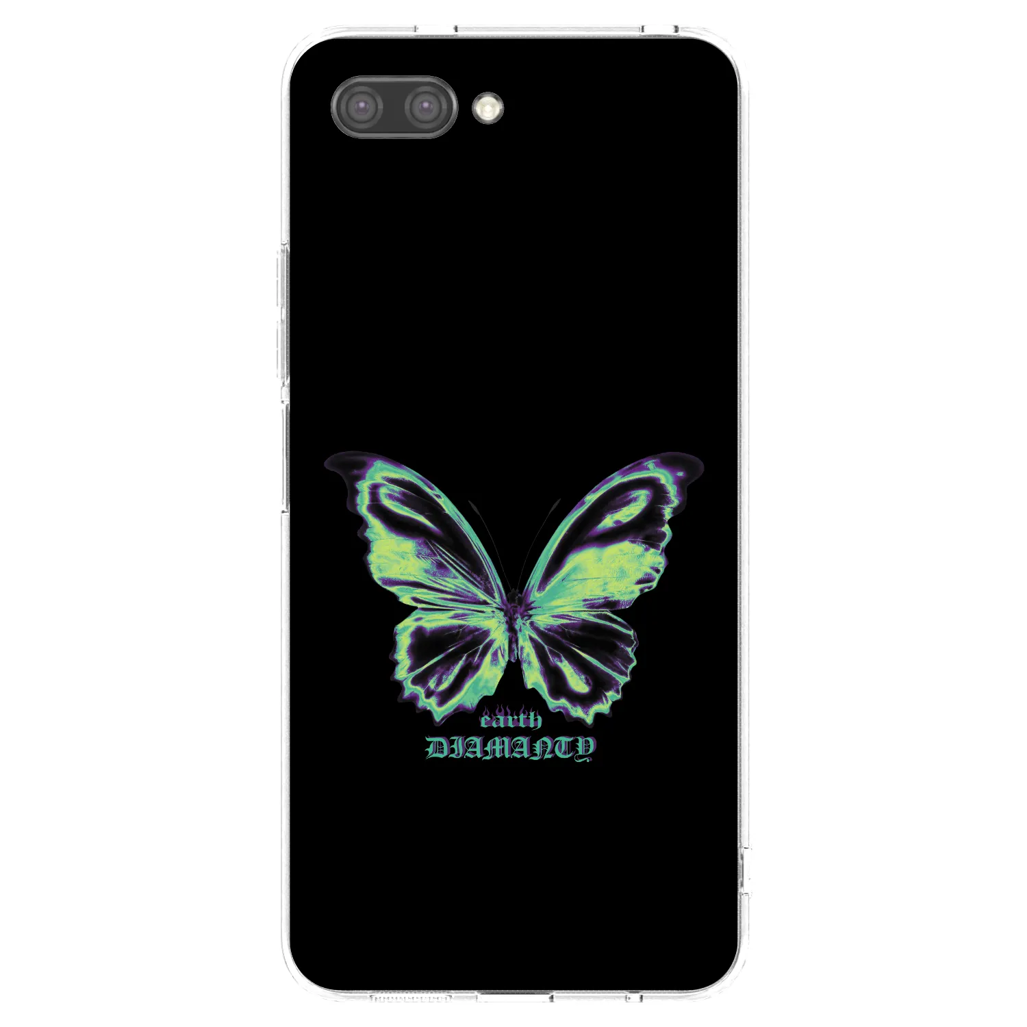 Picasee silikonowe przeźroczyste etui na Honor 10 - Diamanty Blue