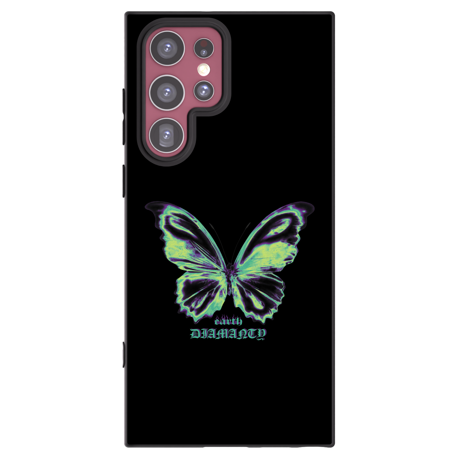 Picasee silikonowe czarne etui na Samsung Galaxy S22 Ultra 5G - Diamanty Blue