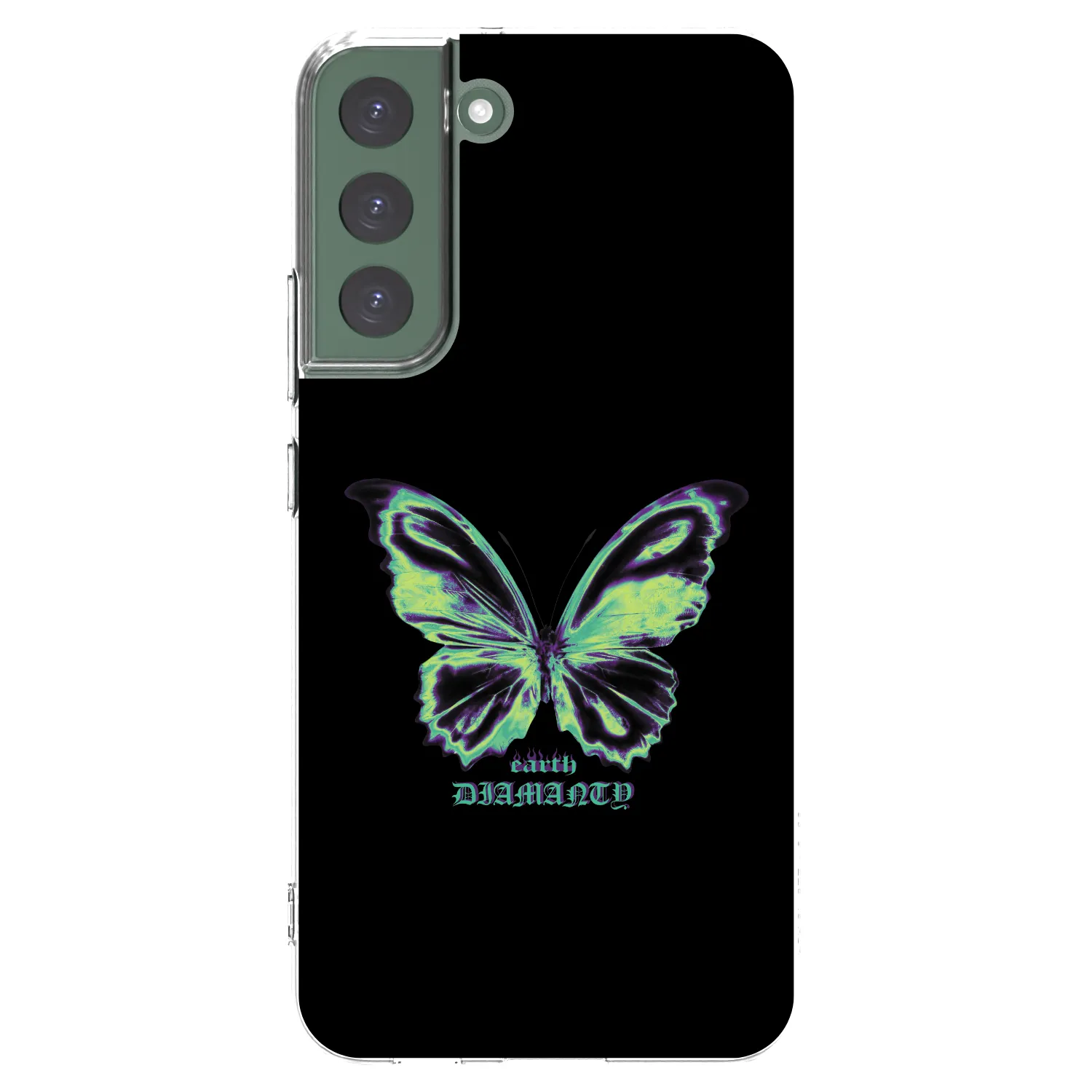 Picasee silikonowe przeźroczyste etui na Samsung Galaxy S22+ 5G - Diamanty Blue