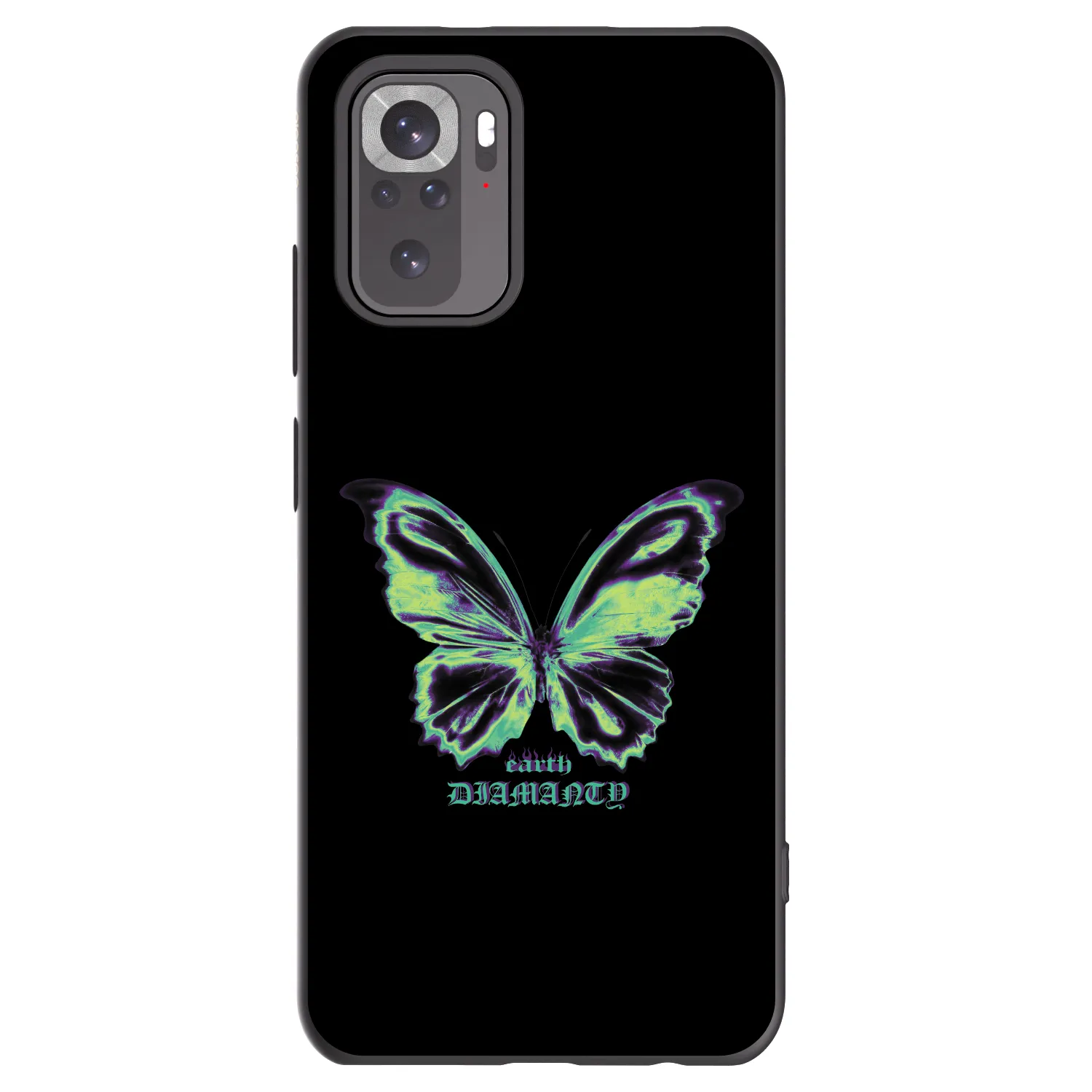 Picasee silikonowe czarne etui na Xiaomi Redmi Note 11S 4G - Diamanty Blue