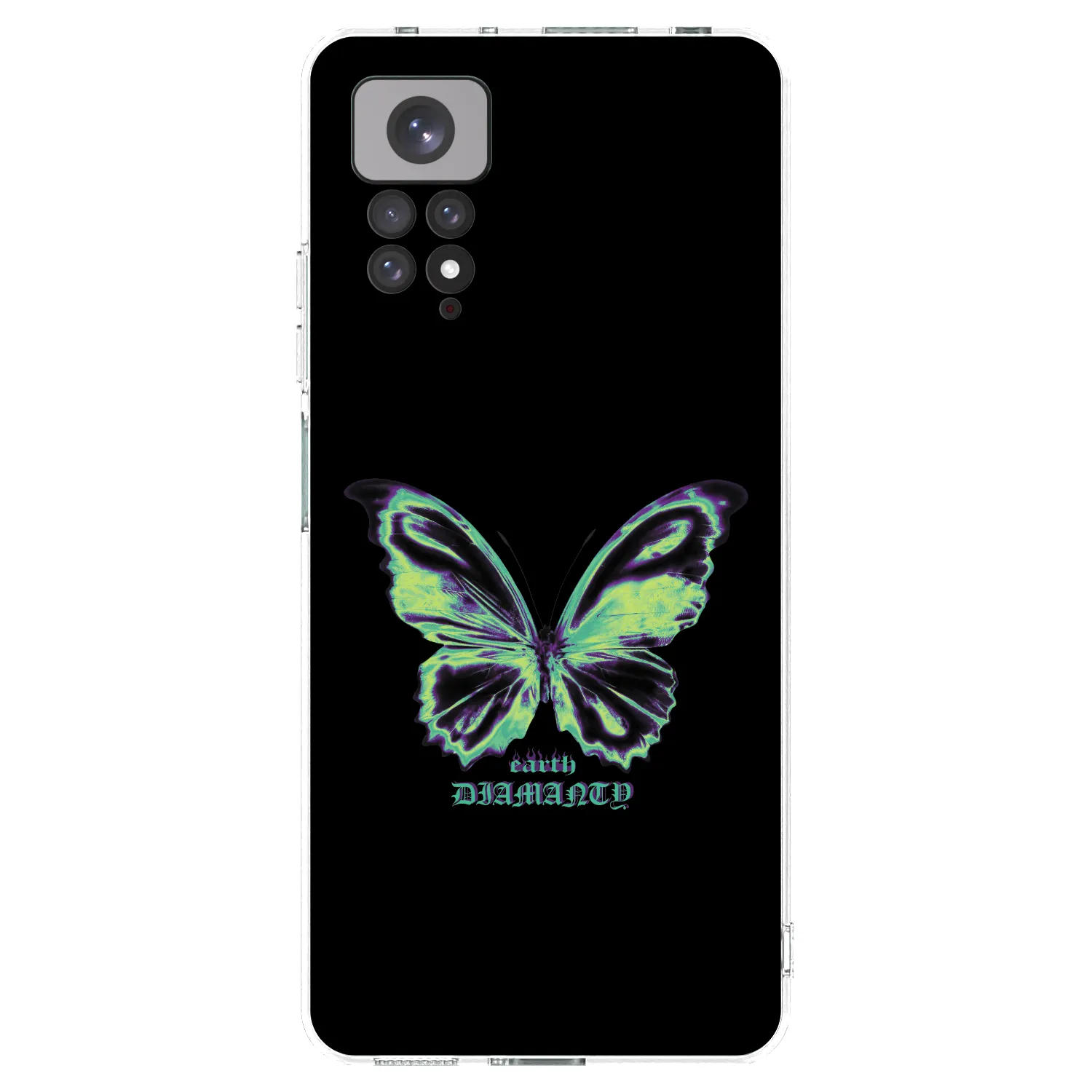 Picasee silikonowe przeźroczyste etui na Xiaomi Redmi Note 11S 4G - Diamanty Blue