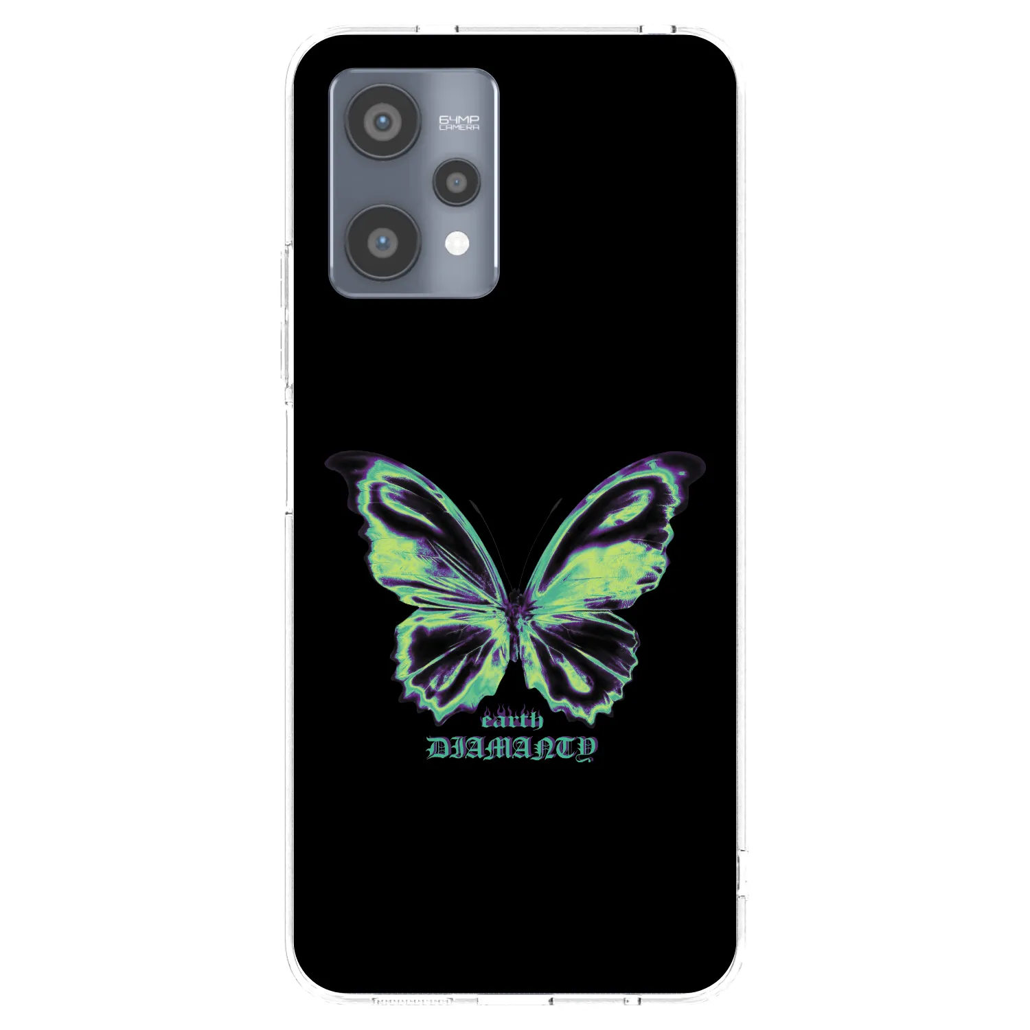 Picasee silikonowe przeźroczyste etui na Realme 9 Pro 5G - Diamanty Blue