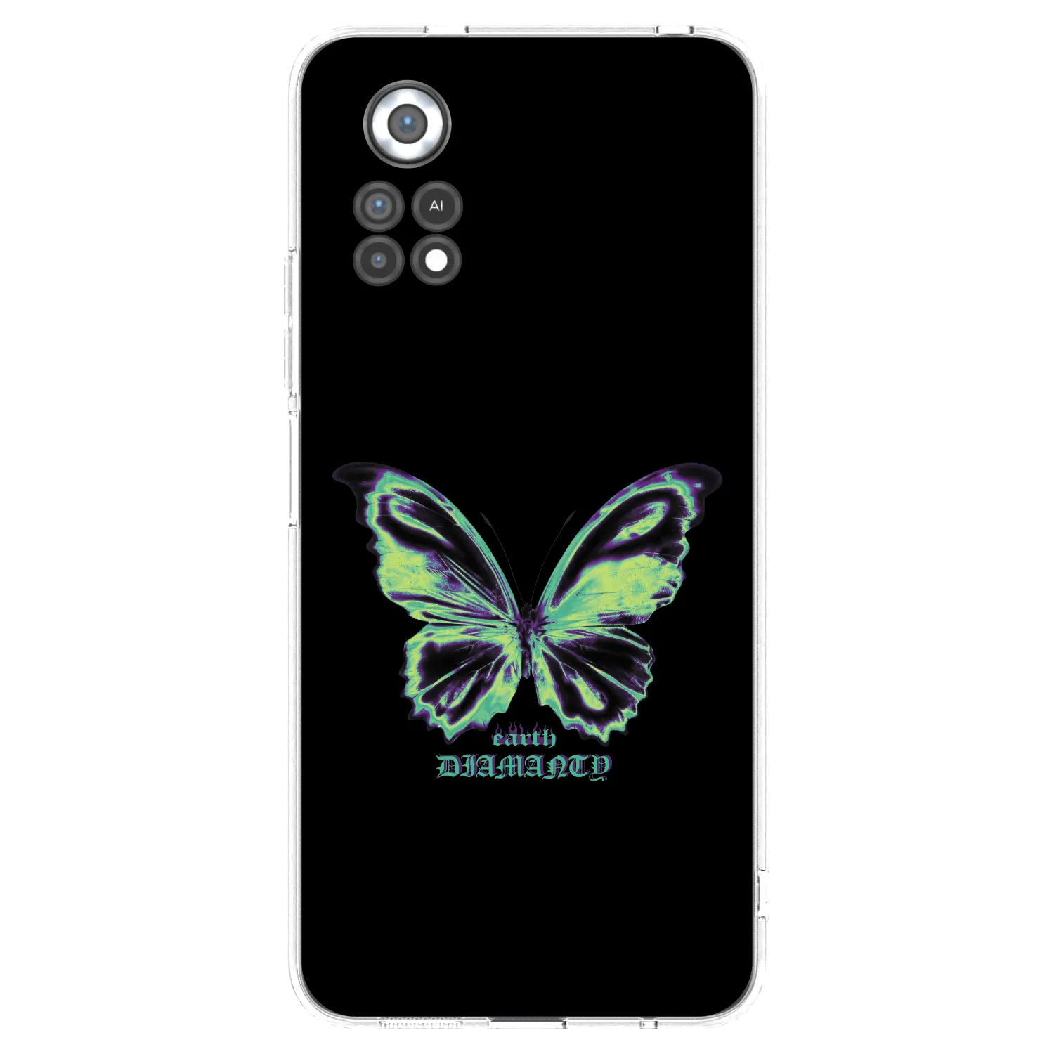 Picasee silikonowe przeźroczyste etui na Xiaomi Poco X4 Pro 5G - Diamanty Blue