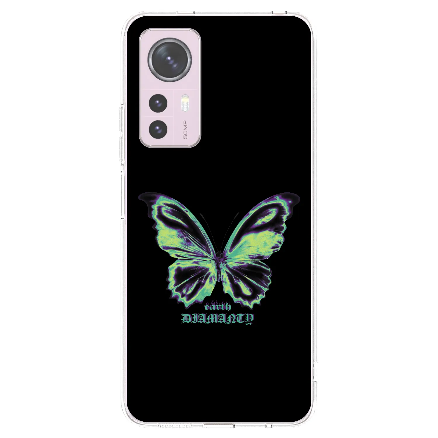 Picasee silikonowe przeźroczyste etui na Xiaomi 12 - Diamanty Blue