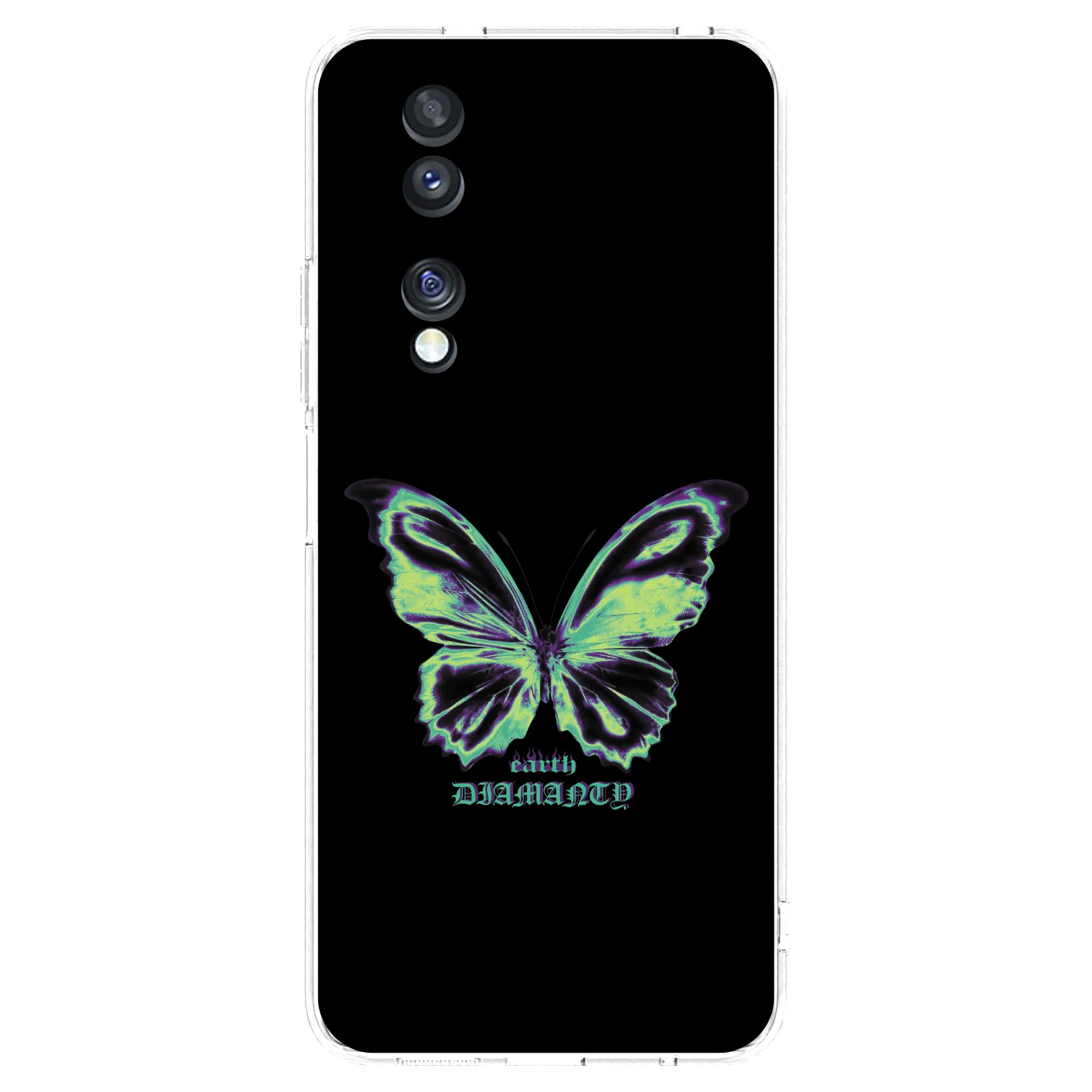 Picasee silikonowe przeźroczyste etui na Honor 70 - Diamanty Blue