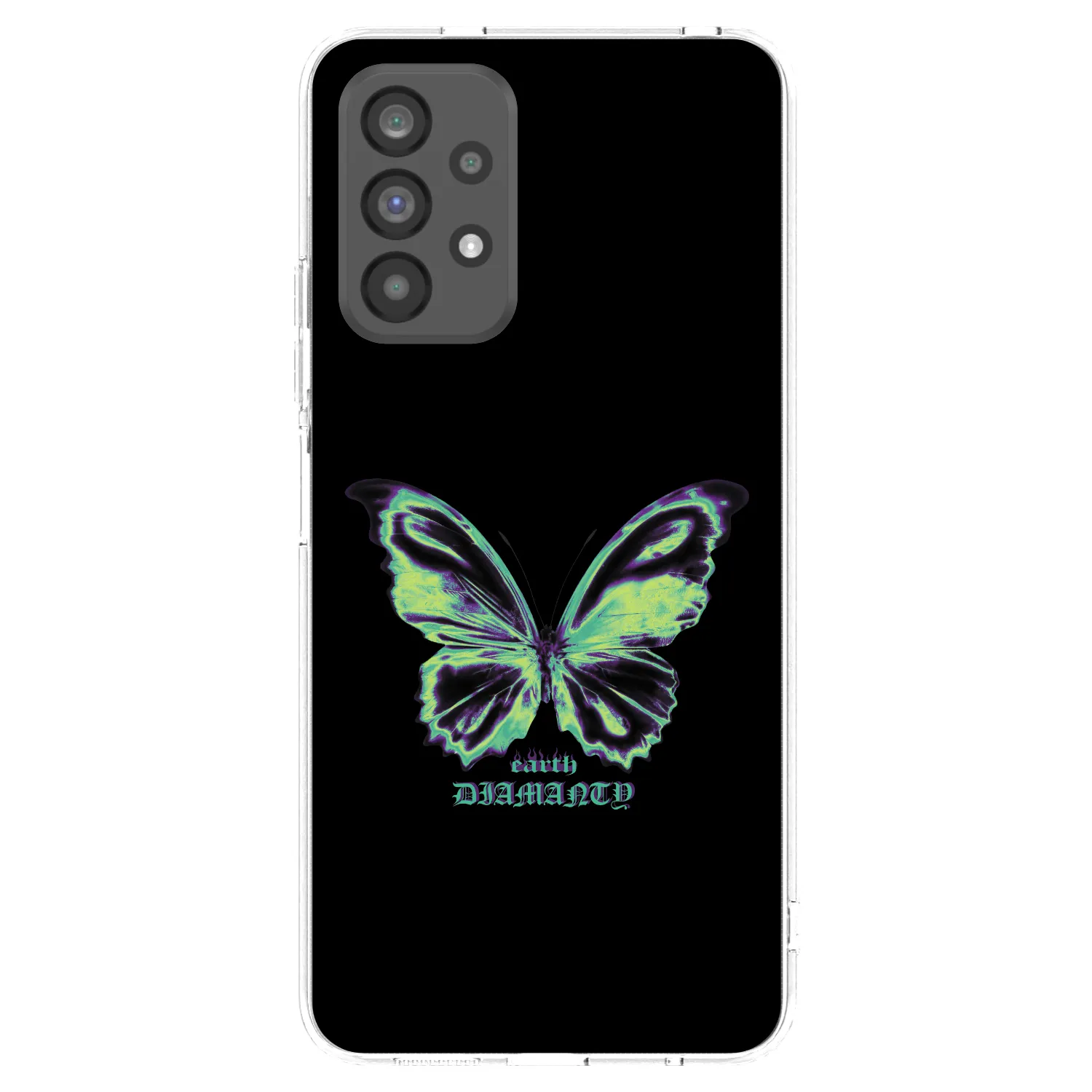 Picasee silikonowe przeźroczyste etui na Samsung Galaxy A73 5G - Diamanty Blue