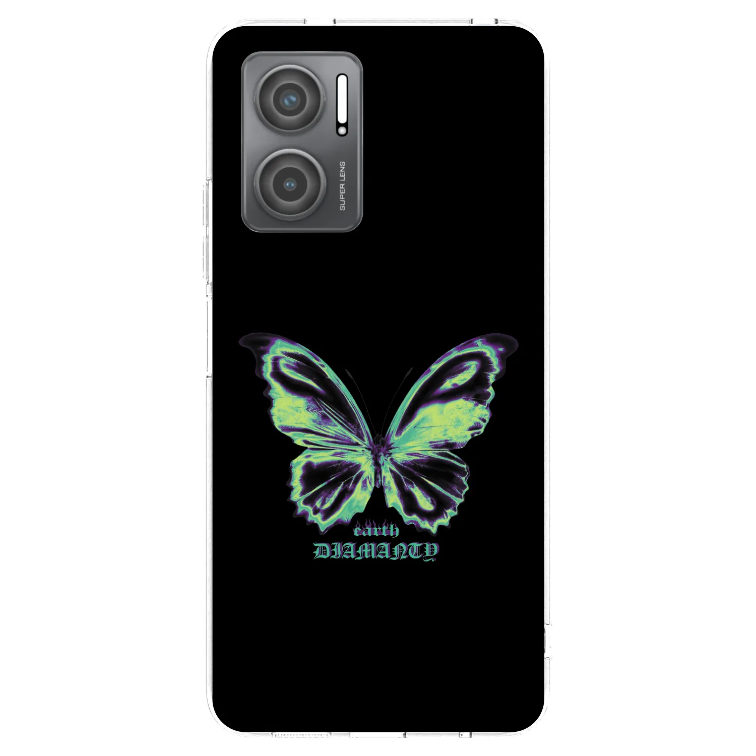 Picasee silikonowe przeźroczyste etui na Xiaomi Redmi 10 5G - Diamanty Blue