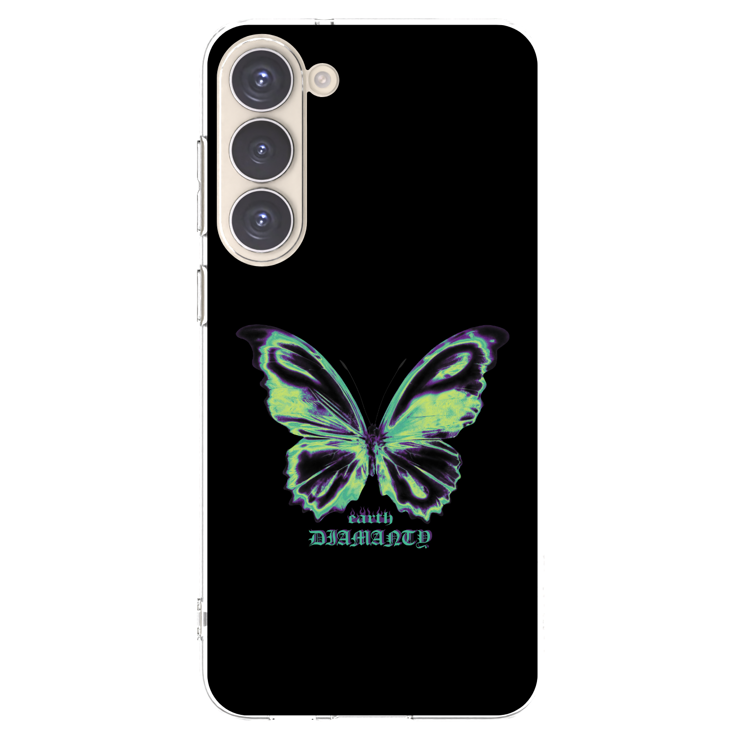 Picasee silikonowe przeźroczyste etui na Samsung Galaxy S23+ 5G - Diamanty Blue