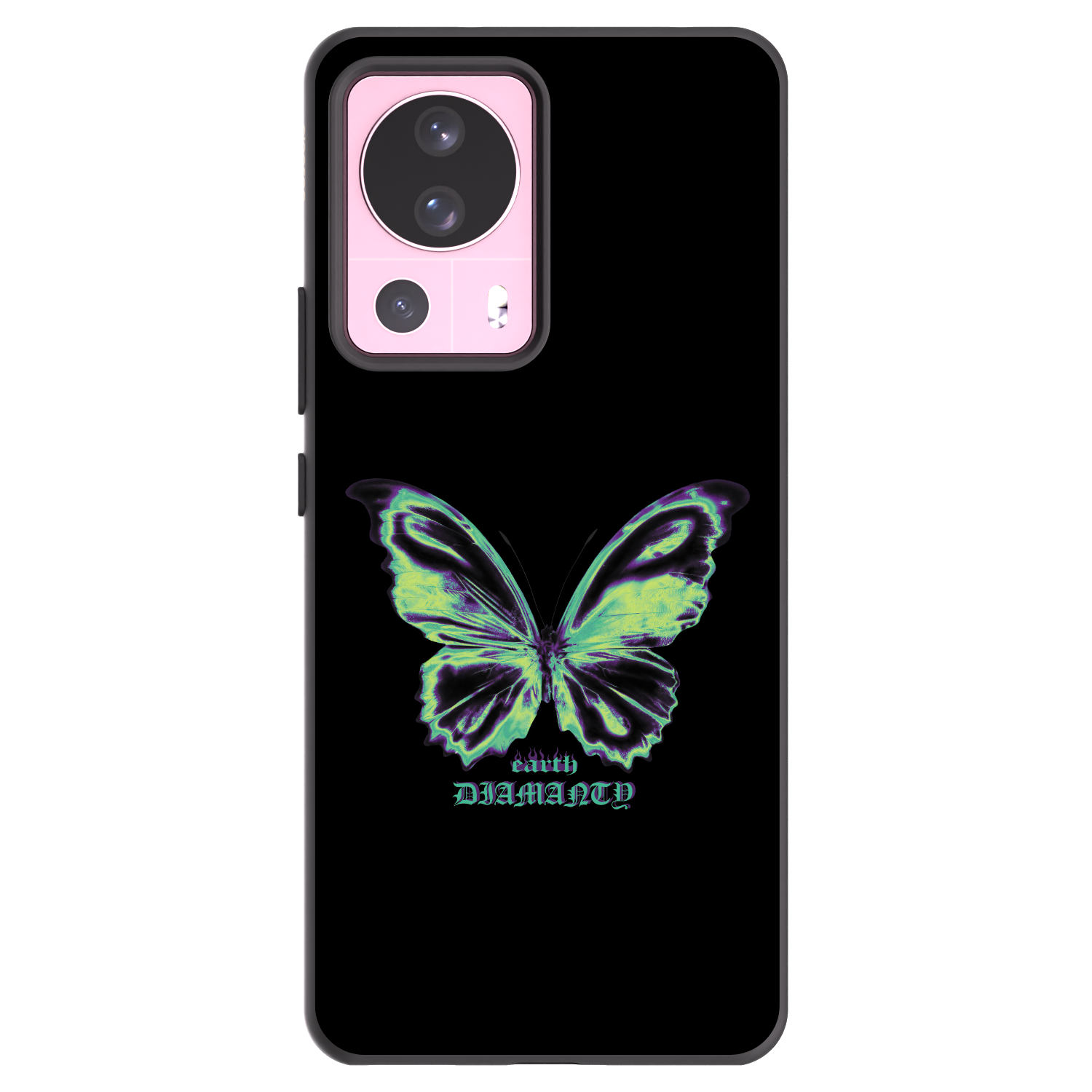 Picasee silikonowe czarne etui na Xiaomi 13 Lite - Diamanty Blue