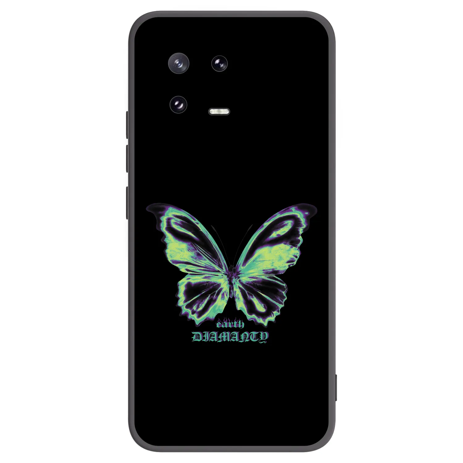 Picasee silikonowe czarne etui na Xiaomi 13 Pro - Diamanty Blue
