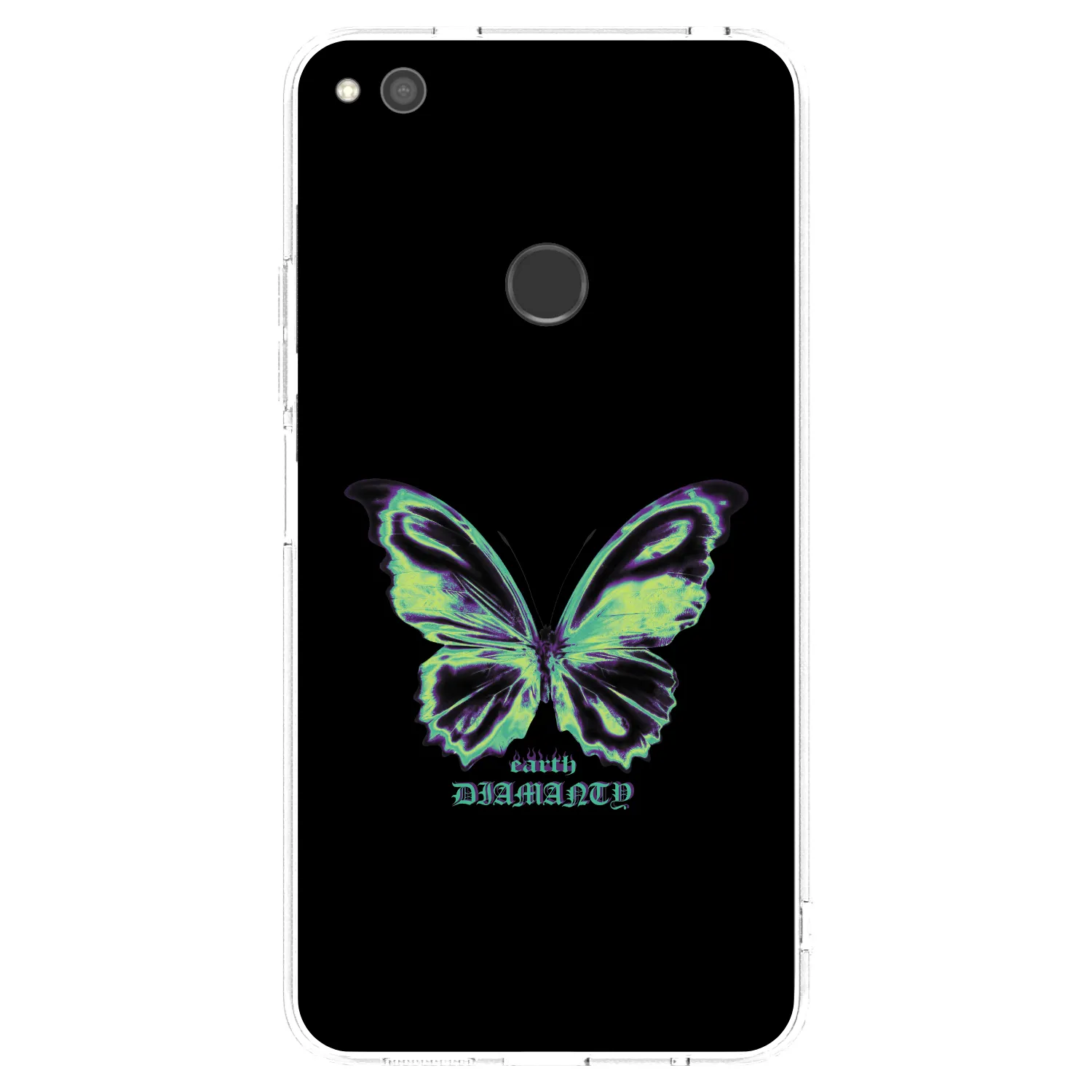 Picasee silikonowe przeźroczyste etui na Huawei P9 Lite 2017 - Diamanty Blue