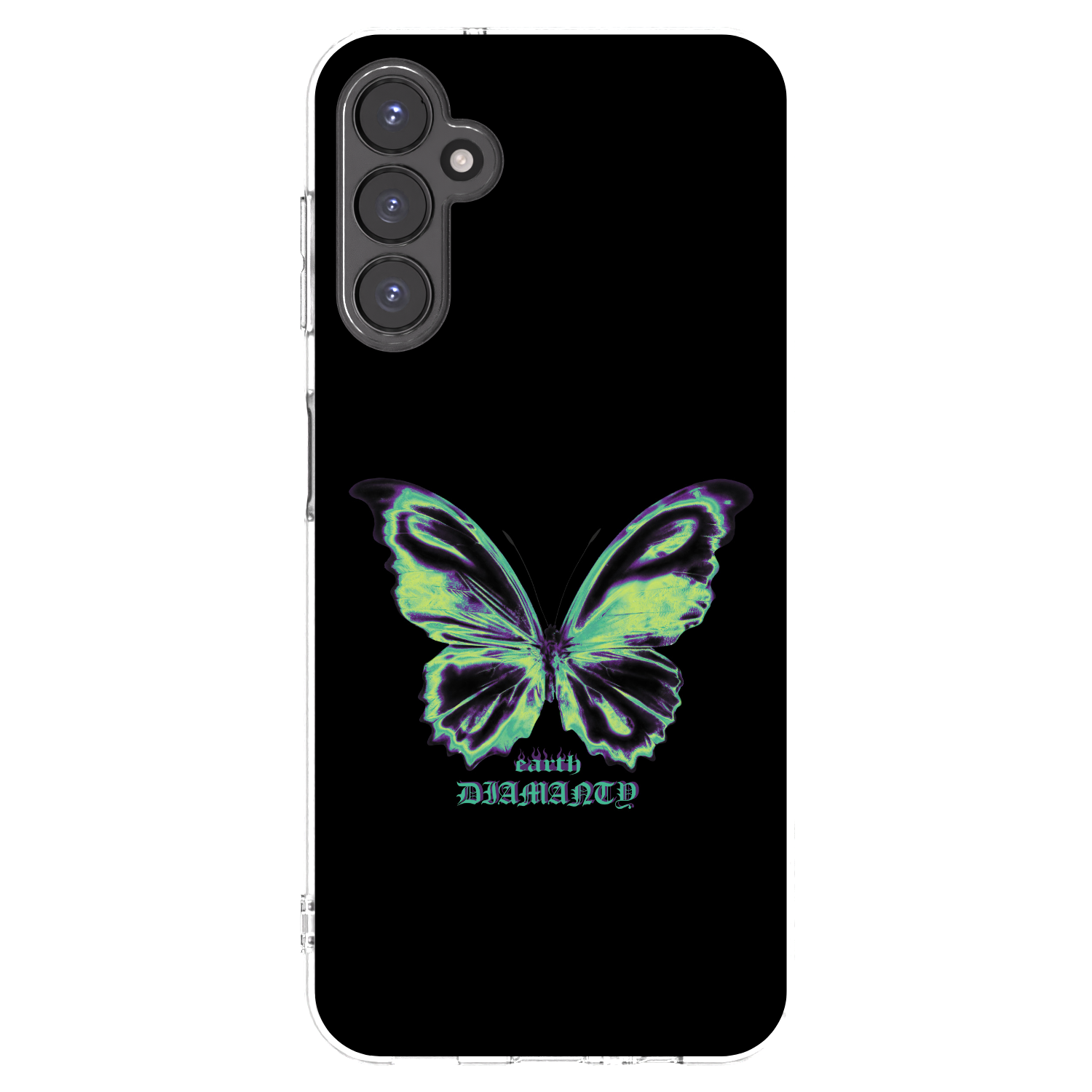 Picasee silikonowe przeźroczyste etui na Samsung Galaxy A14 5G A146P - Diamanty Blue