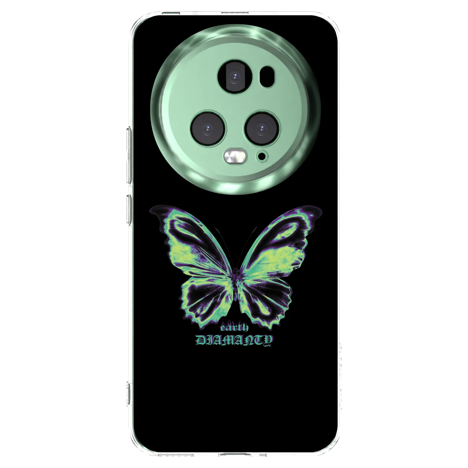 Picasee silikonowe przeźroczyste etui na Honor Magic5 Pro - Diamanty Blue