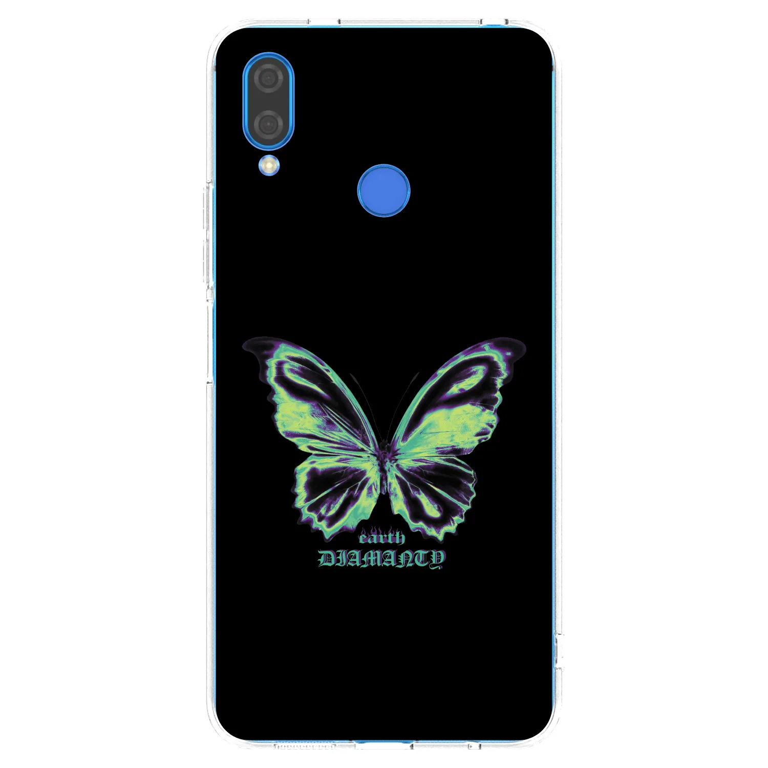 Picasee silikonowe przeźroczyste etui na Huawei Nova 3i - Diamanty Blue