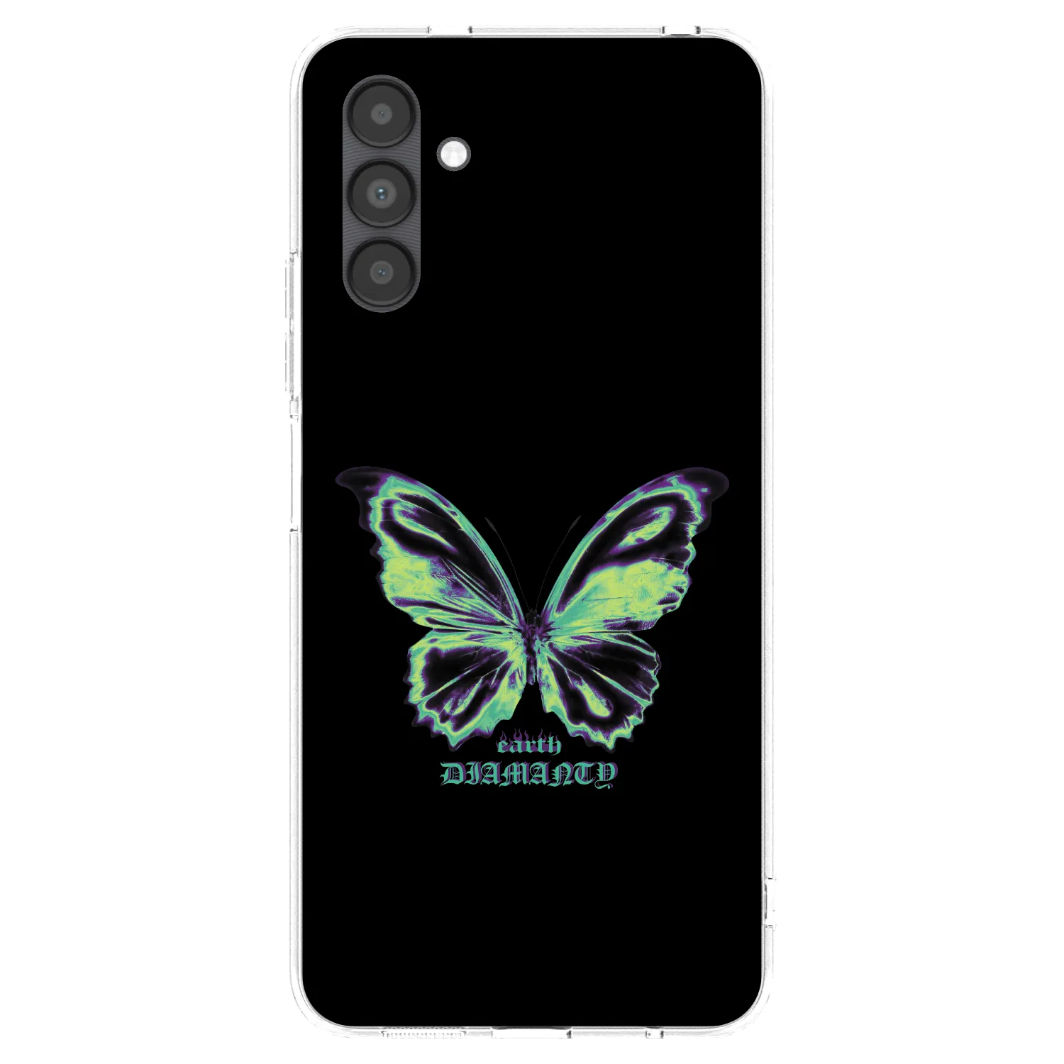 Picasee silikonowe przeźroczyste etui na Samsung Galaxy A04s A047F - Diamanty Blue
