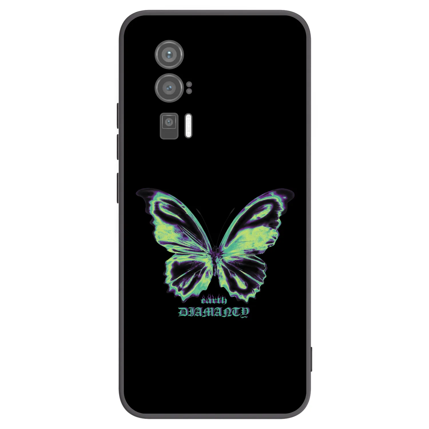 Picasee silikonowe czarne etui na Xiaomi Poco F5 Pro 5G - Diamanty Blue