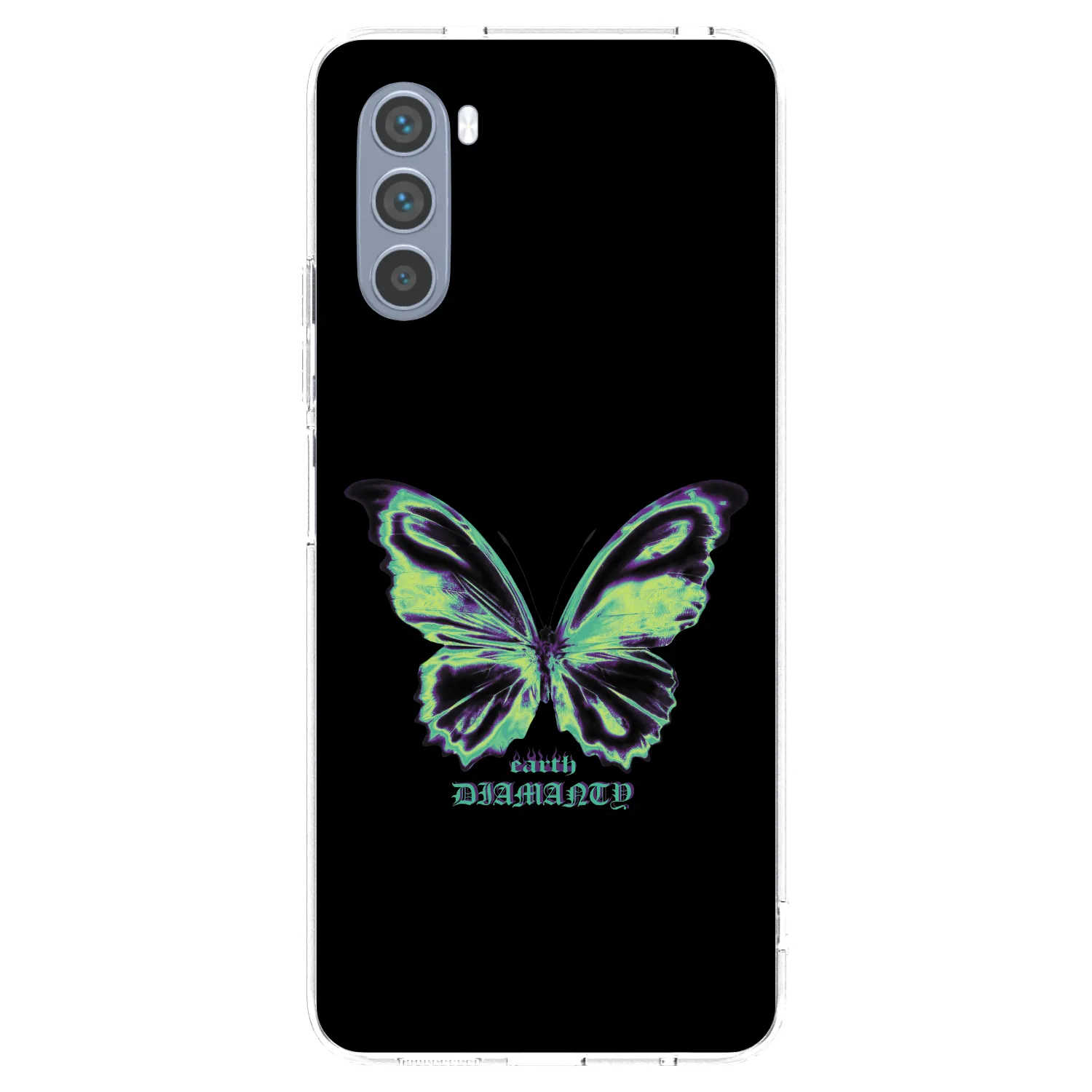 Picasee silikonowe przeźroczyste etui na Motorola Moto G62 - Diamanty Blue