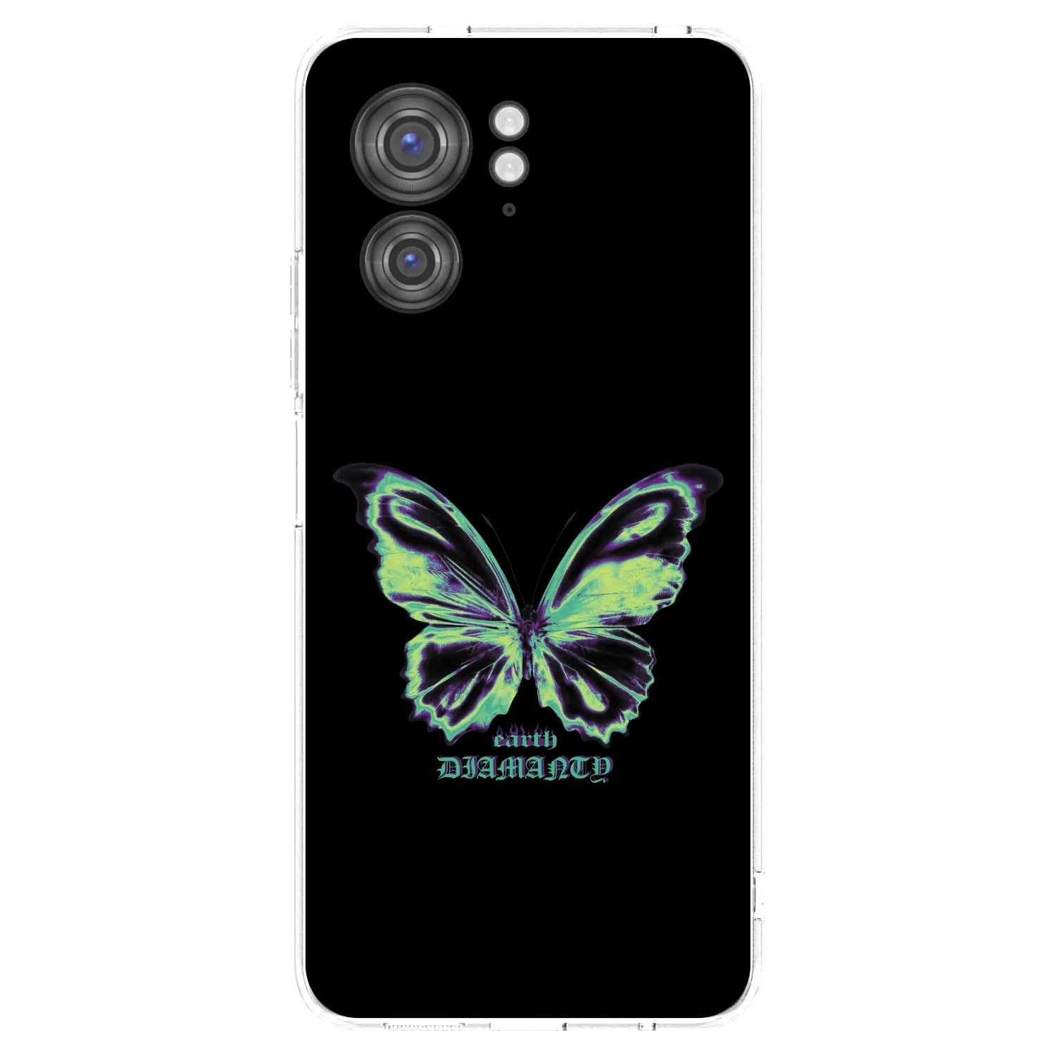 Picasee silikonowe przeźroczyste etui na Motorola Edge 40 - Diamanty Blue