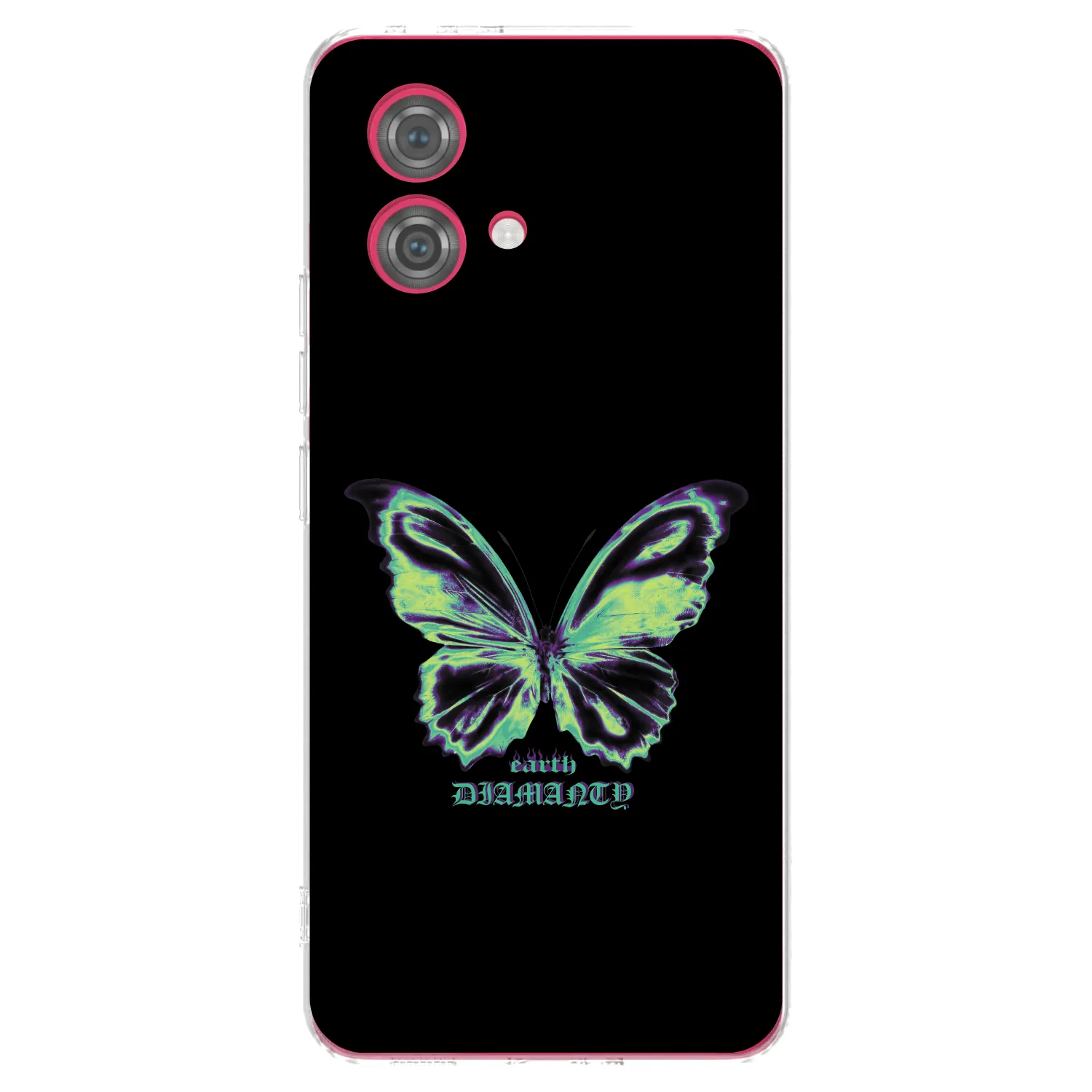 Picasee silikonowe przeźroczyste etui na Motorola Moto G84 5G - Diamanty Blue