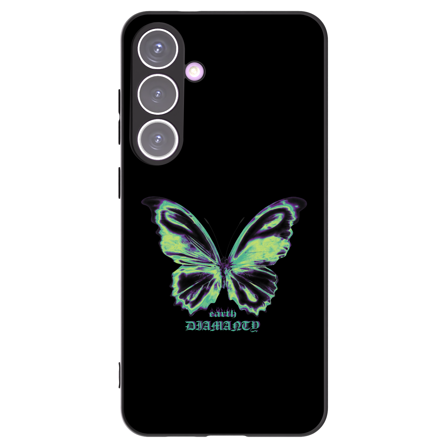Picasee silikonowe czarne etui na Samsung Galaxy S24+ S926B 5G - Diamanty Blue