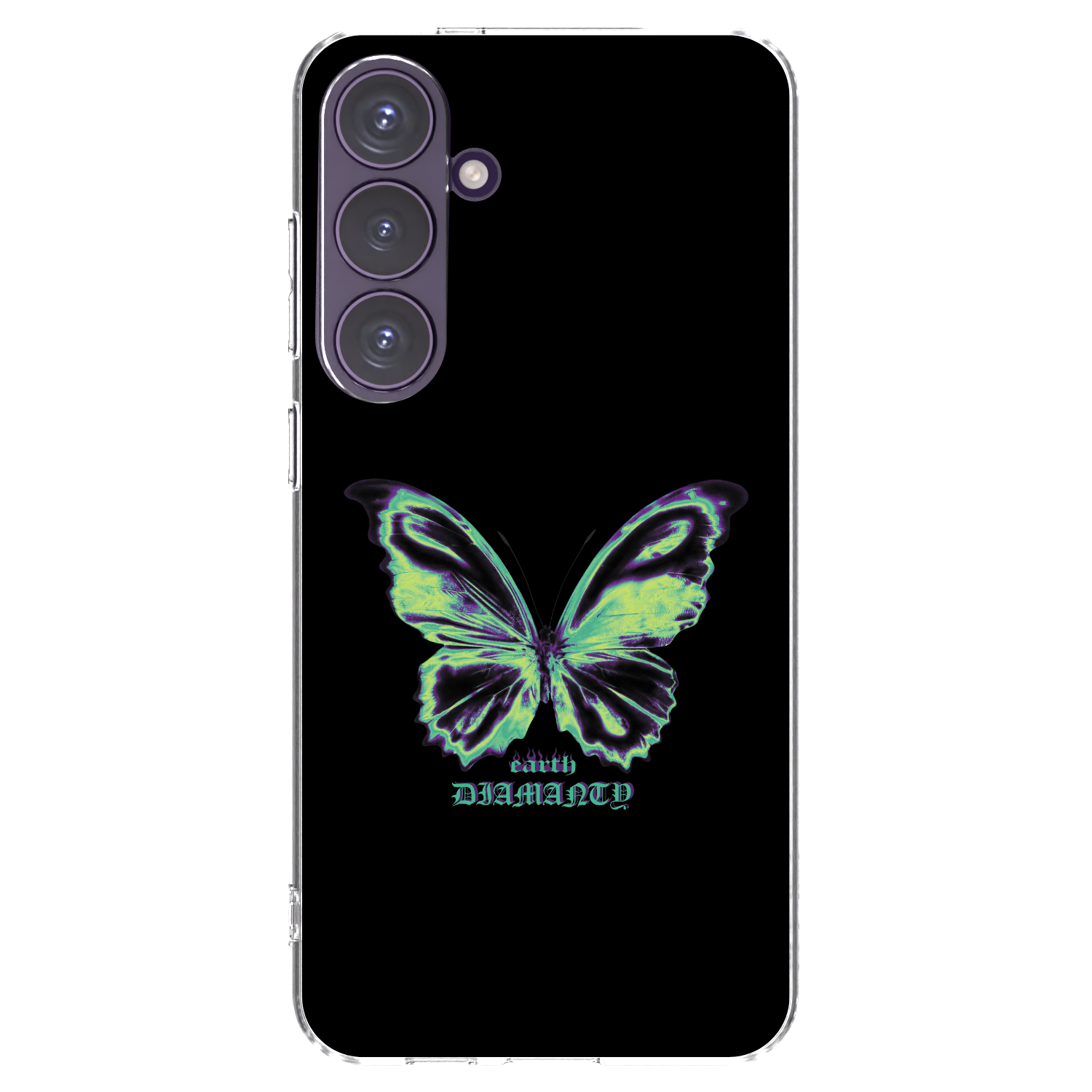 Picasee silikonowe przeźroczyste etui na Samsung Galaxy S24+ S926B 5G - Diamanty Blue