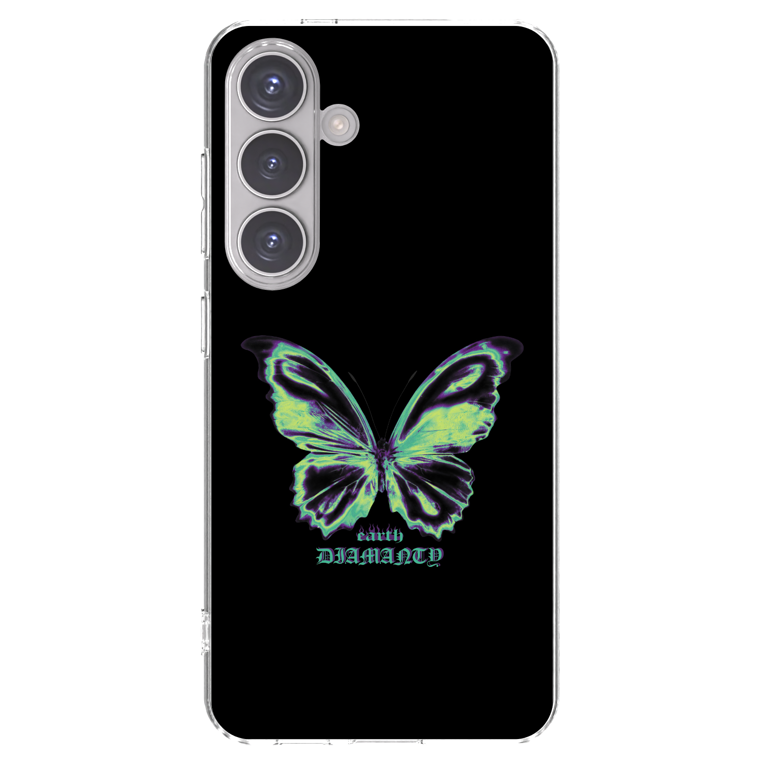 Picasee silikonowe przeźroczyste etui na Samsung Galaxy S24 S921B 5G - Diamanty Blue