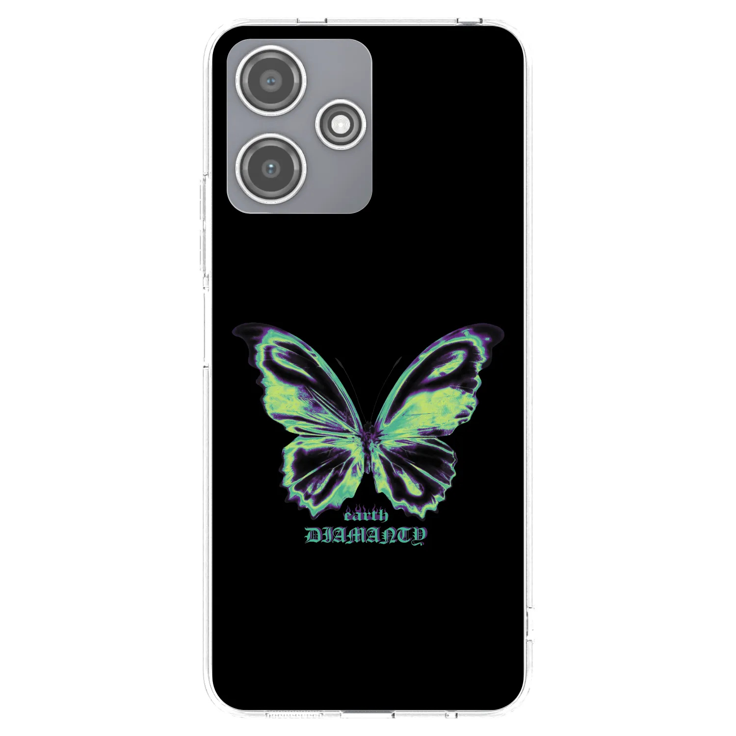 Picasee silikonowe przeźroczyste etui na Xiaomi Redmi 12 5G - Diamanty Blue
