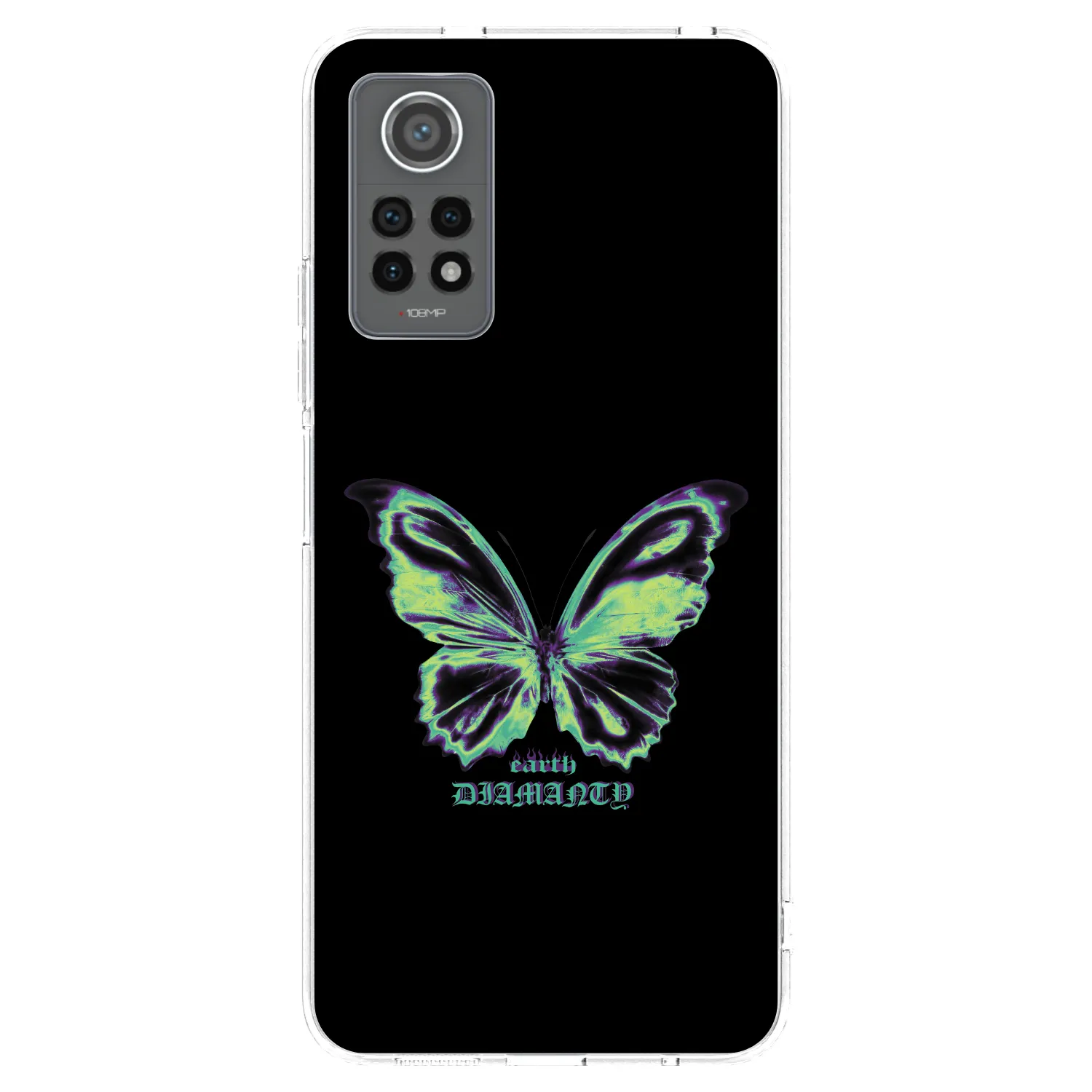 Picasee silikonowe przeźroczyste etui na Xiaomi Redmi Note 12 Pro 4G - Diamanty Blue