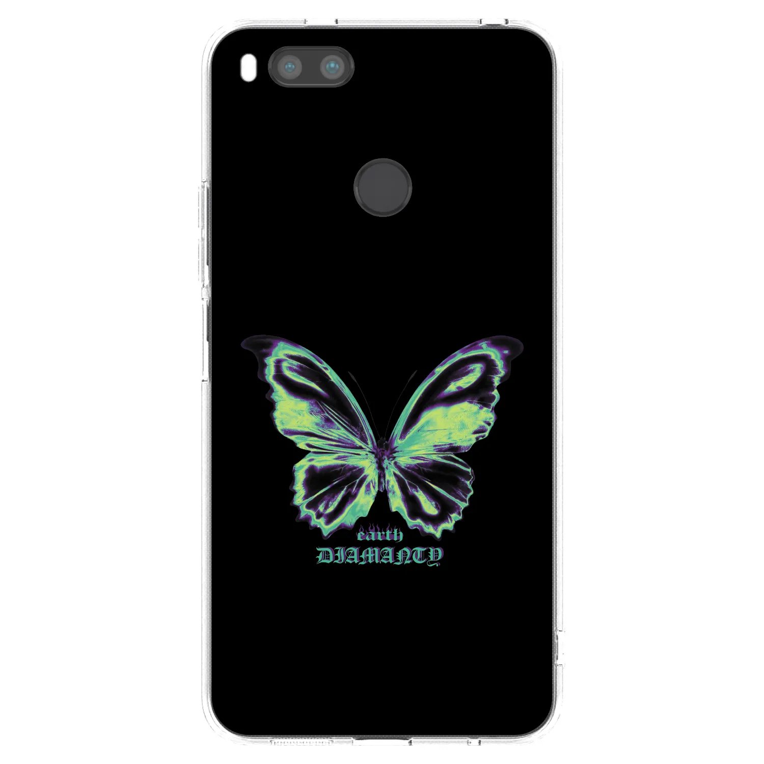 Picasee silikonowe przeźroczyste etui na Xiaomi Mi A1 Global - Diamanty Blue